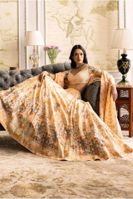 IRIS PRINTED LEHENGA SET