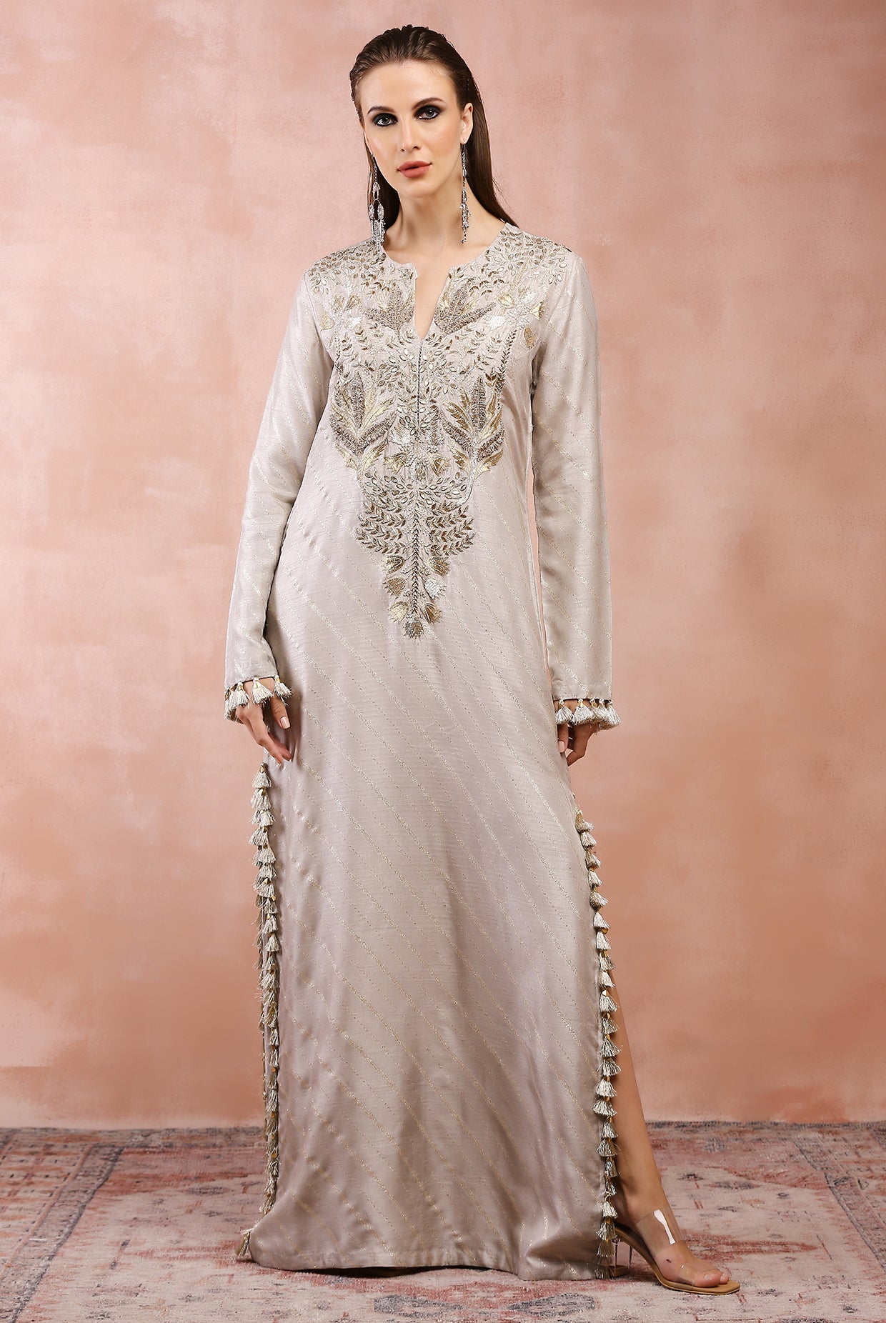 GREY BAGH EMBROIDERED KAFTAN