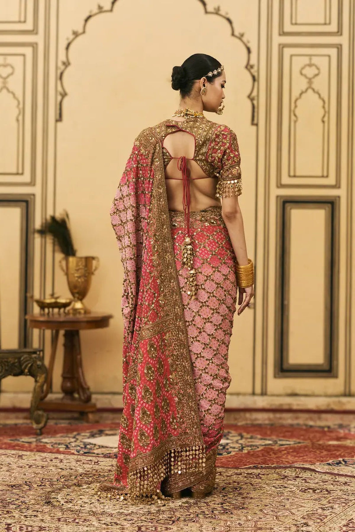Gulrukh Ombre Saree Set