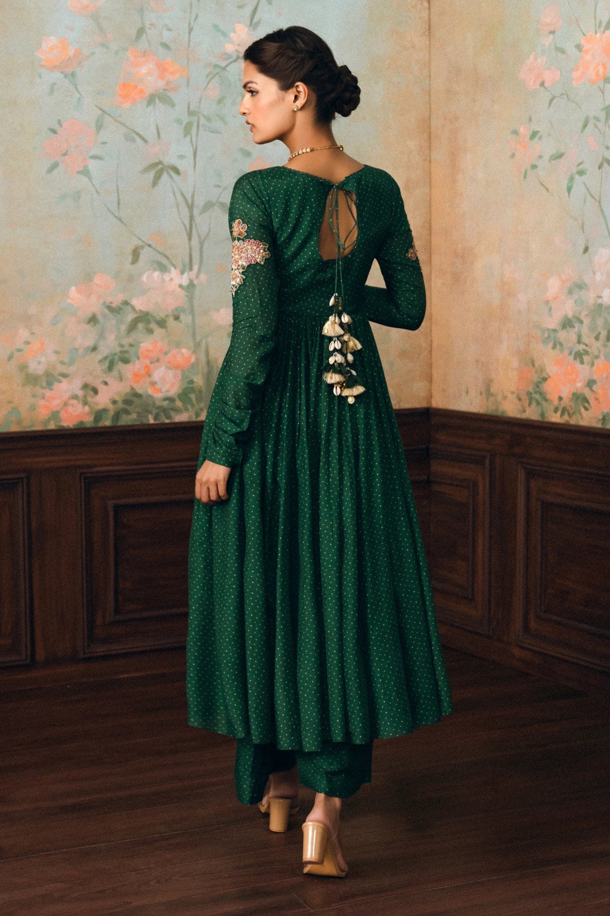 Henna Anarkali set