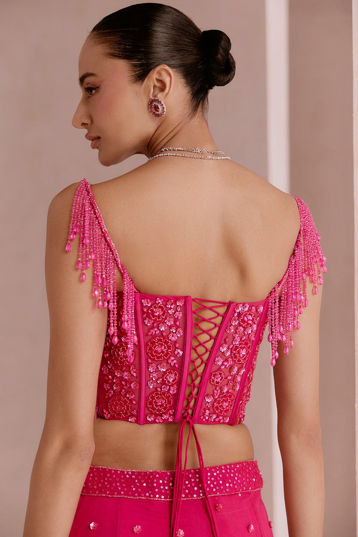 hot pink sharara set