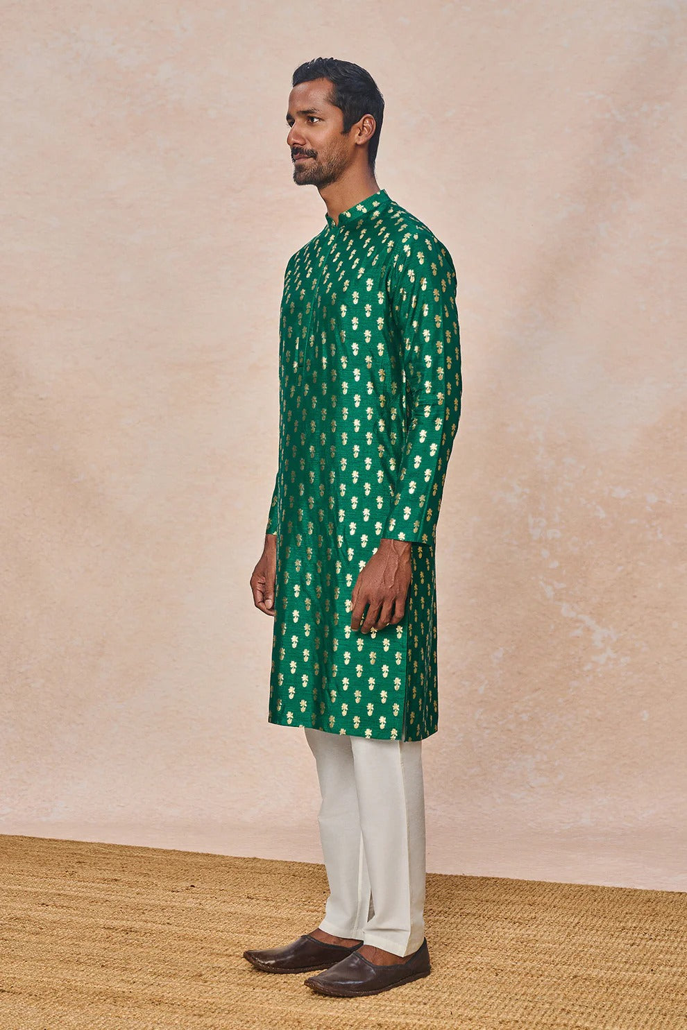 Green Pixie Dust Kurta Set - Ready To Ship