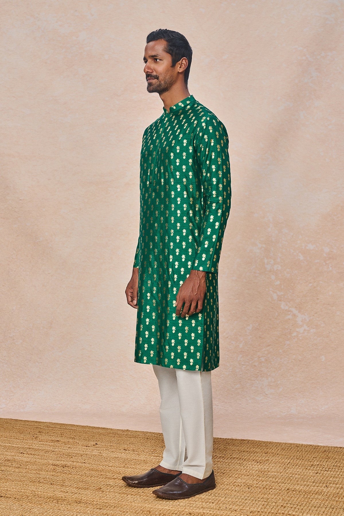 Green Pixie Dust Kurta Set - Ready To Ship