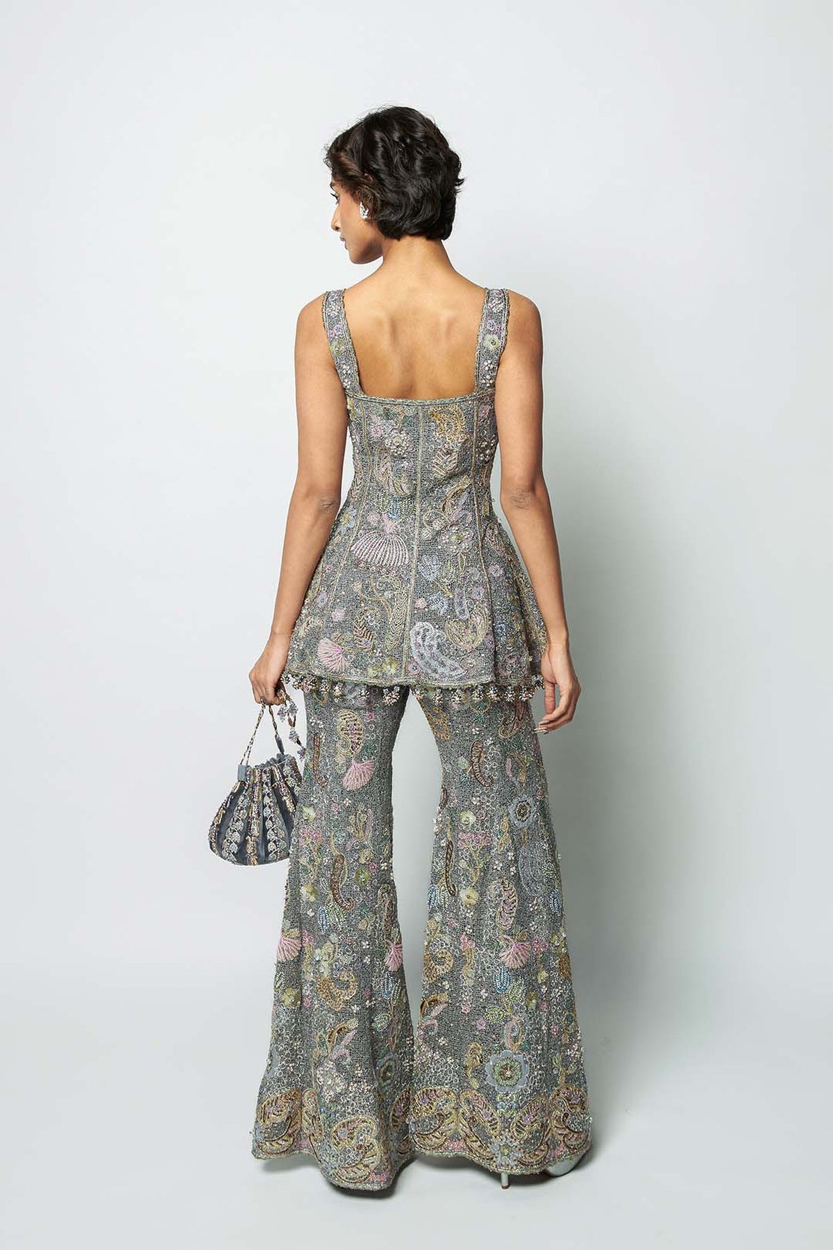 Interaether - Grey Mesh Sharara