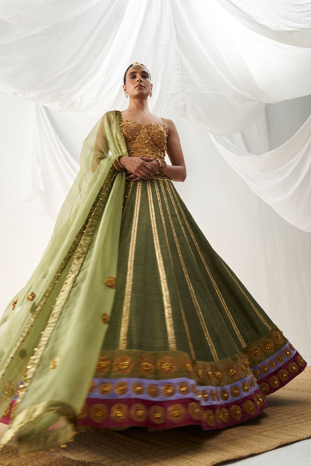 Gul Mehendi Lehenga Set