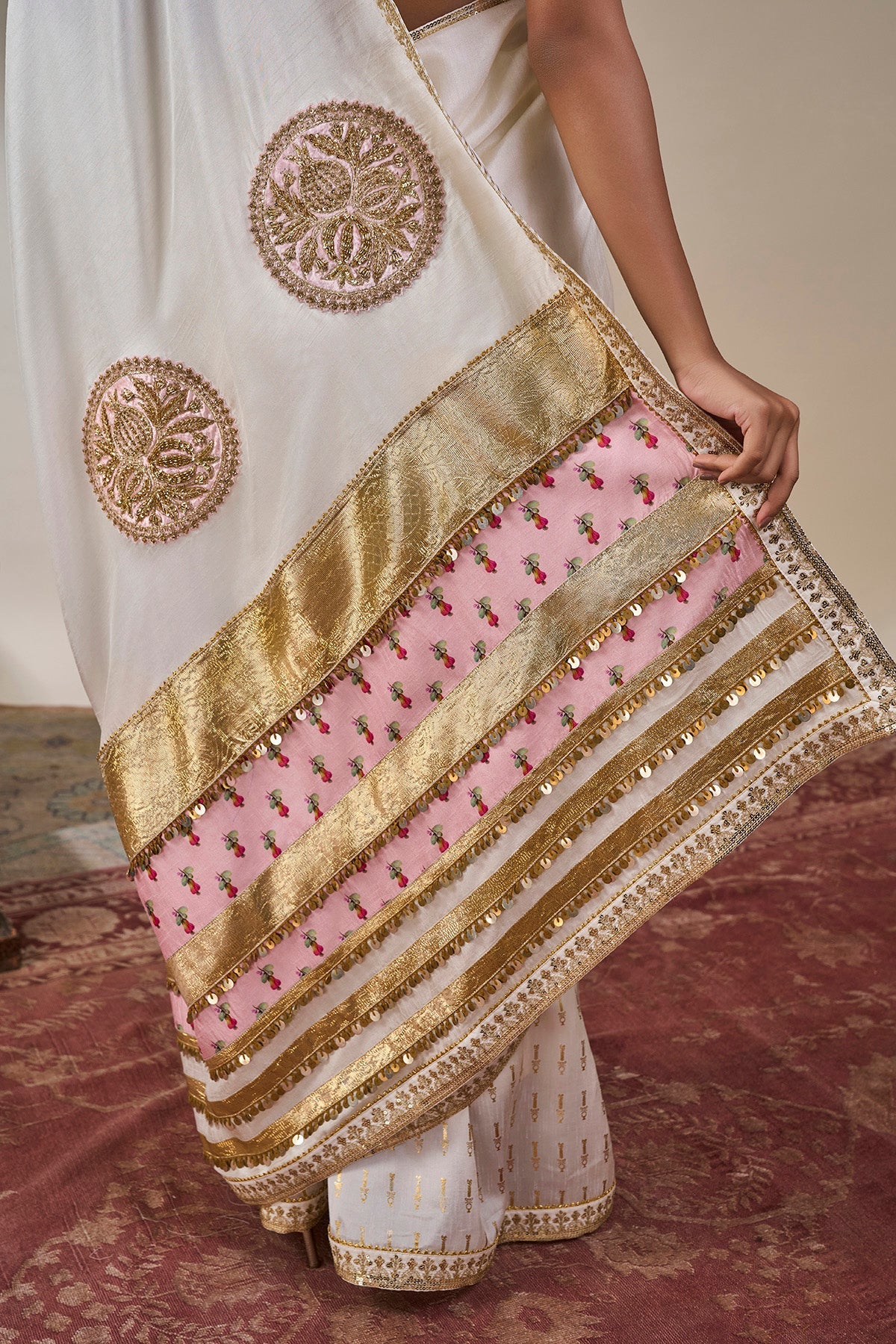 Ivory Darbaar Saree