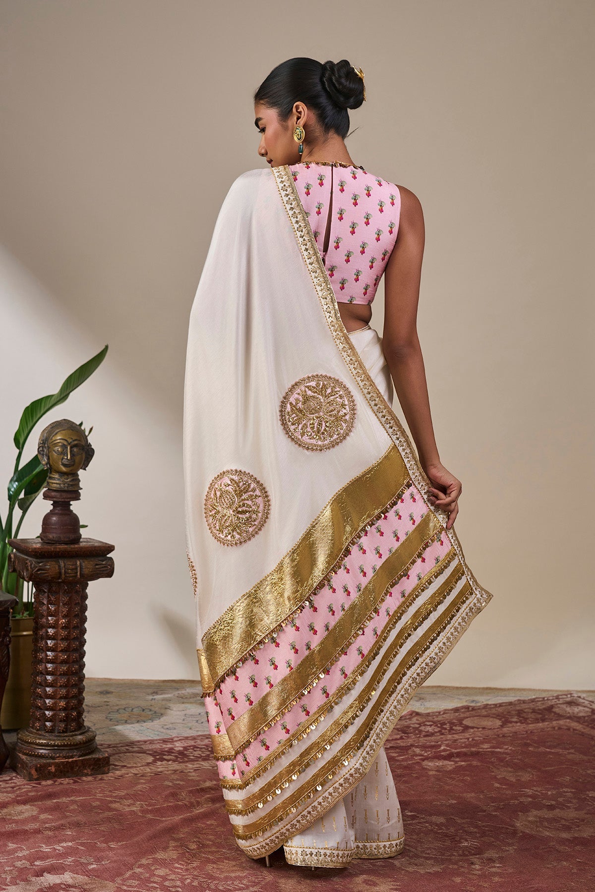Ivory Darbaar Saree