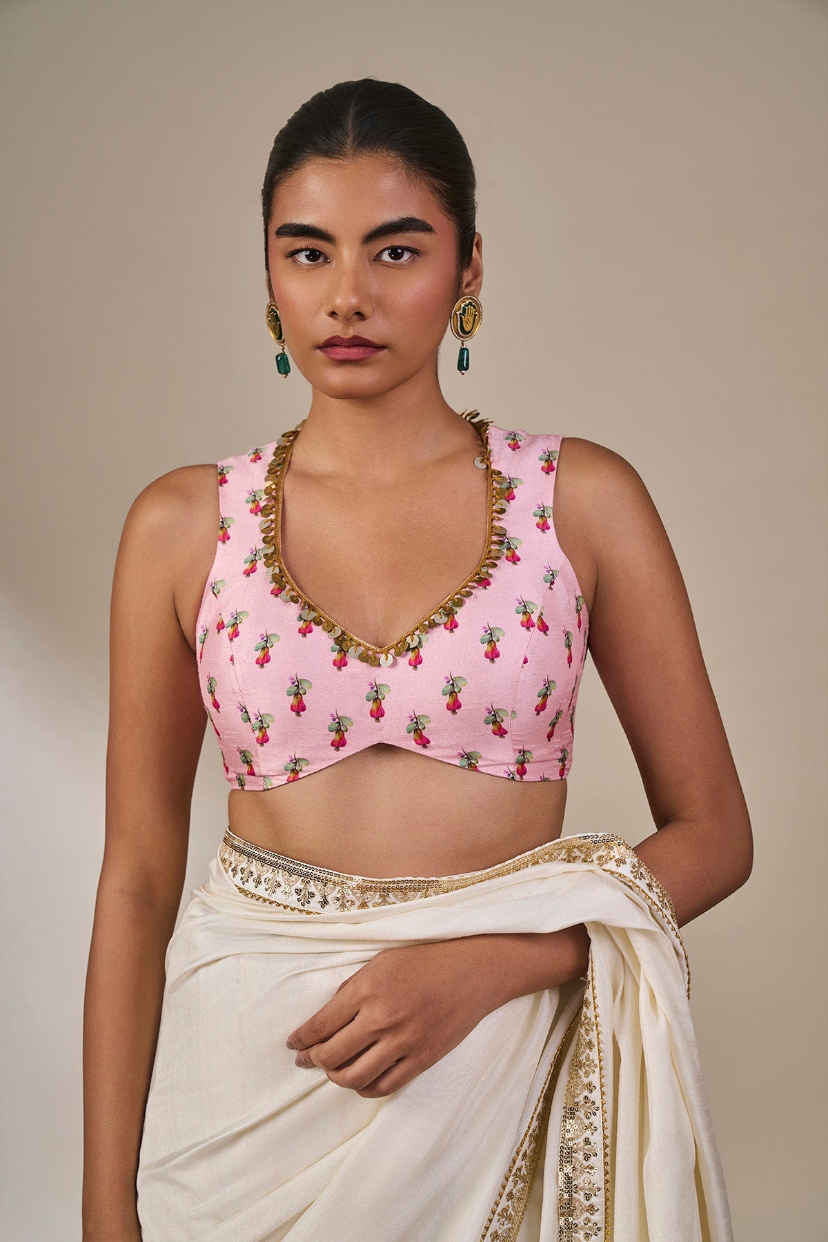 Ivory Darbaar Saree