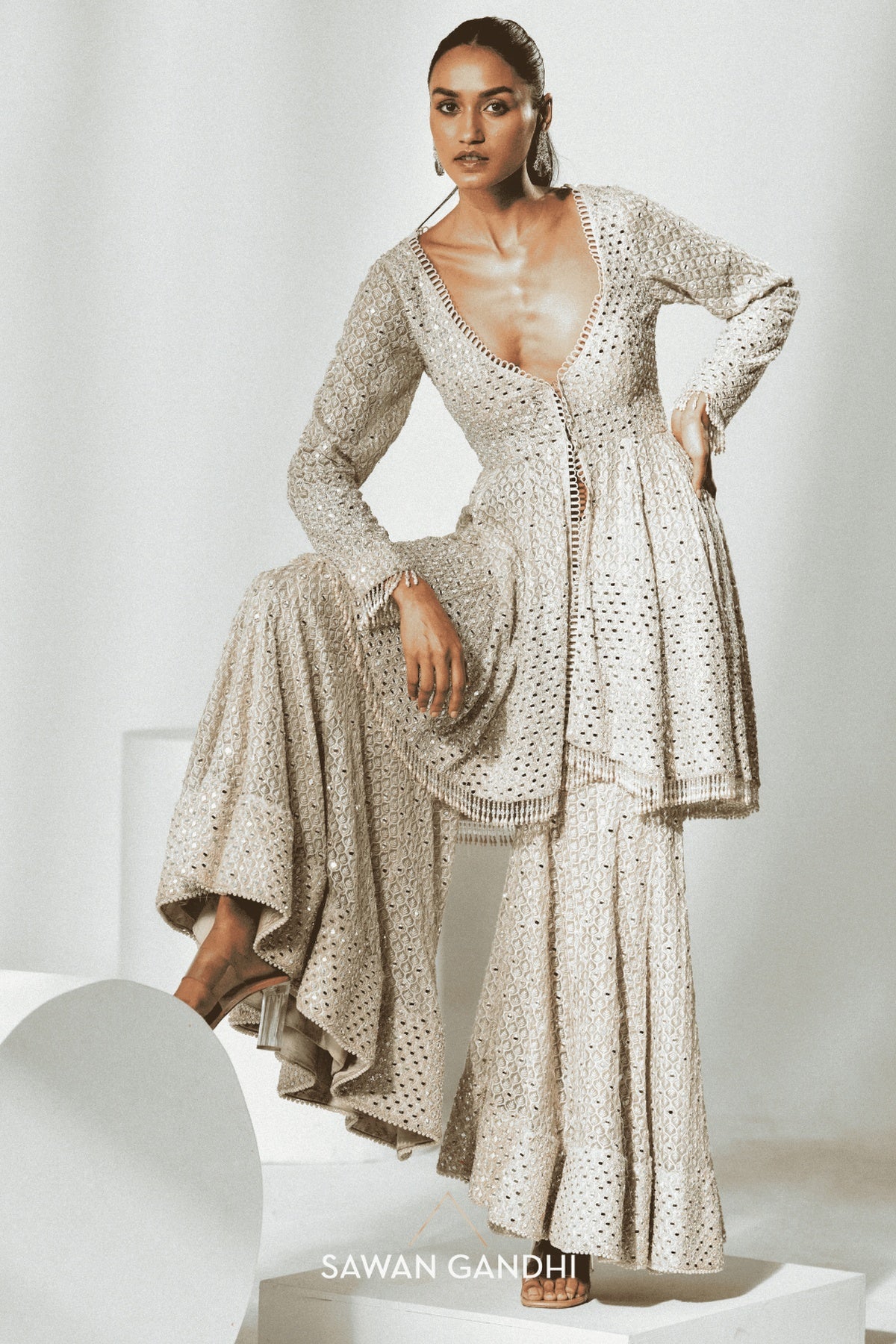 Ivory mirror sharara