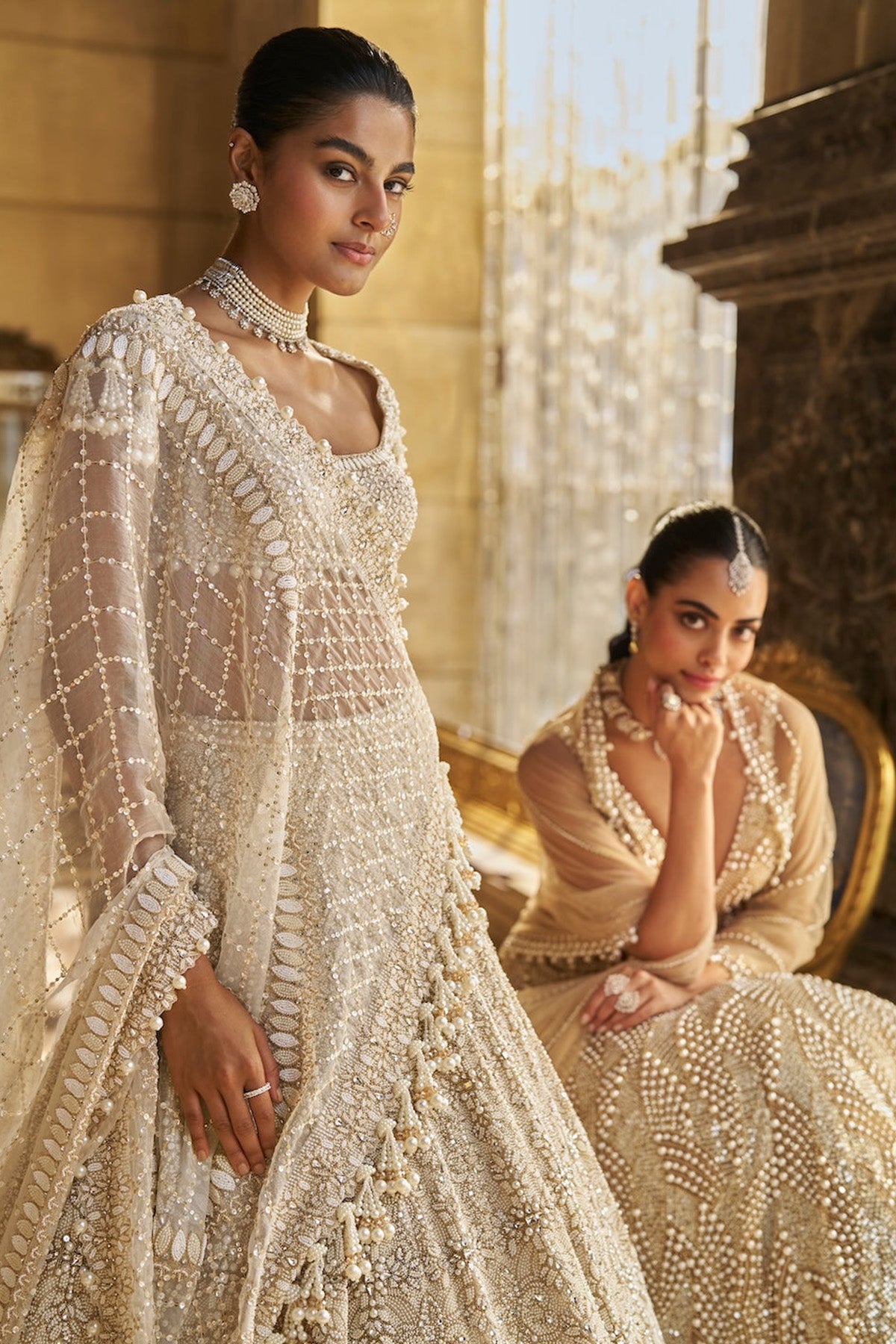 Ivory Pearl Lehenga Set