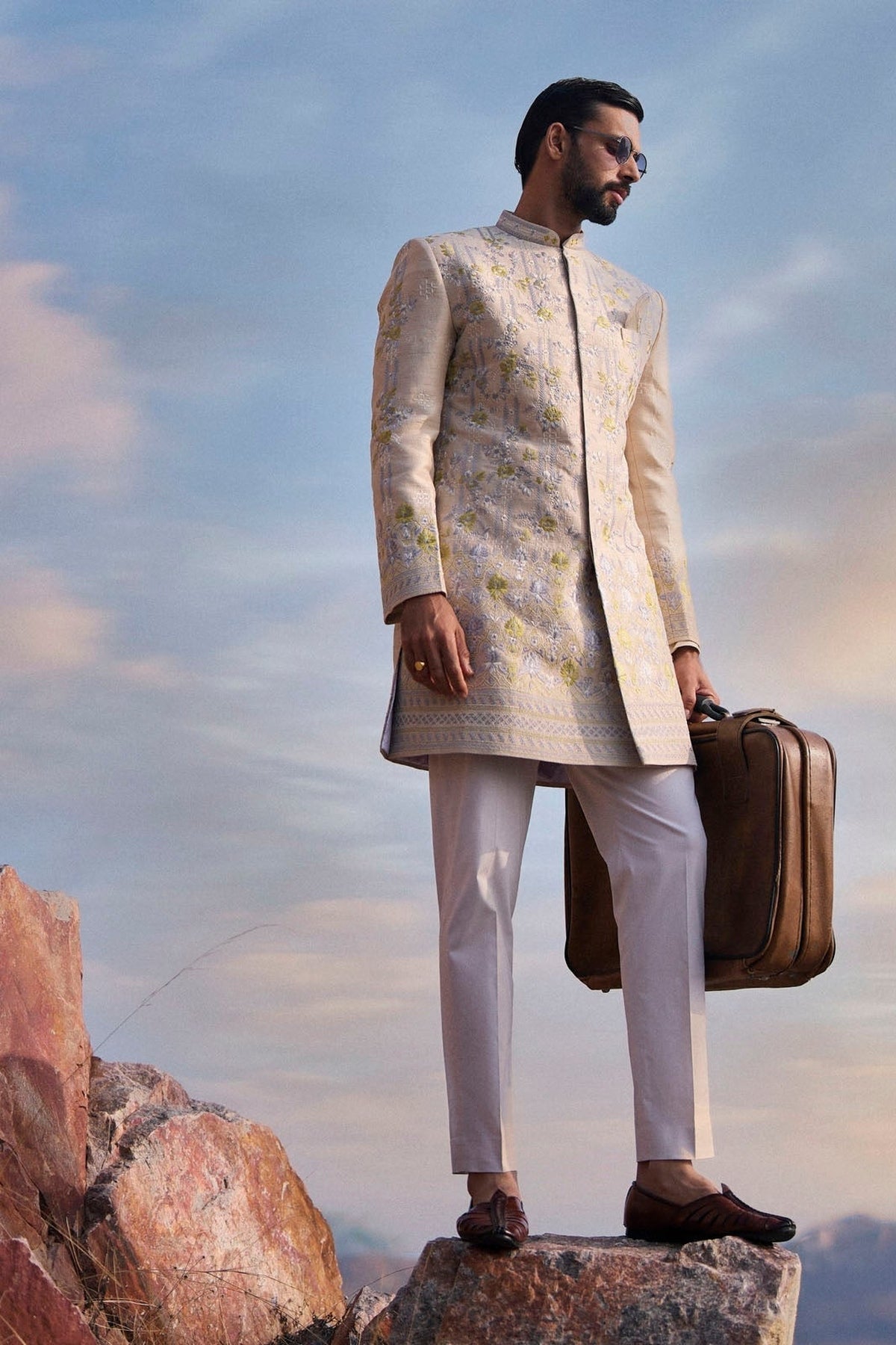 Ivory Sherwani Set
