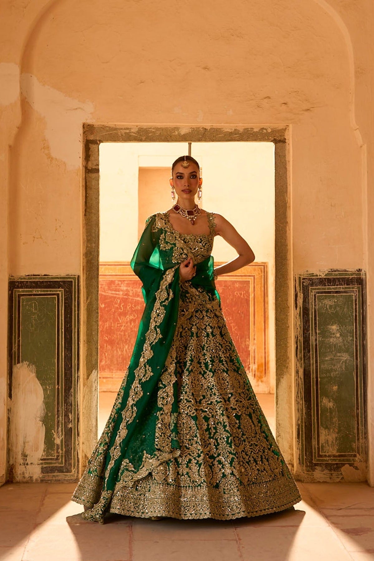 Jade Lehenga Set