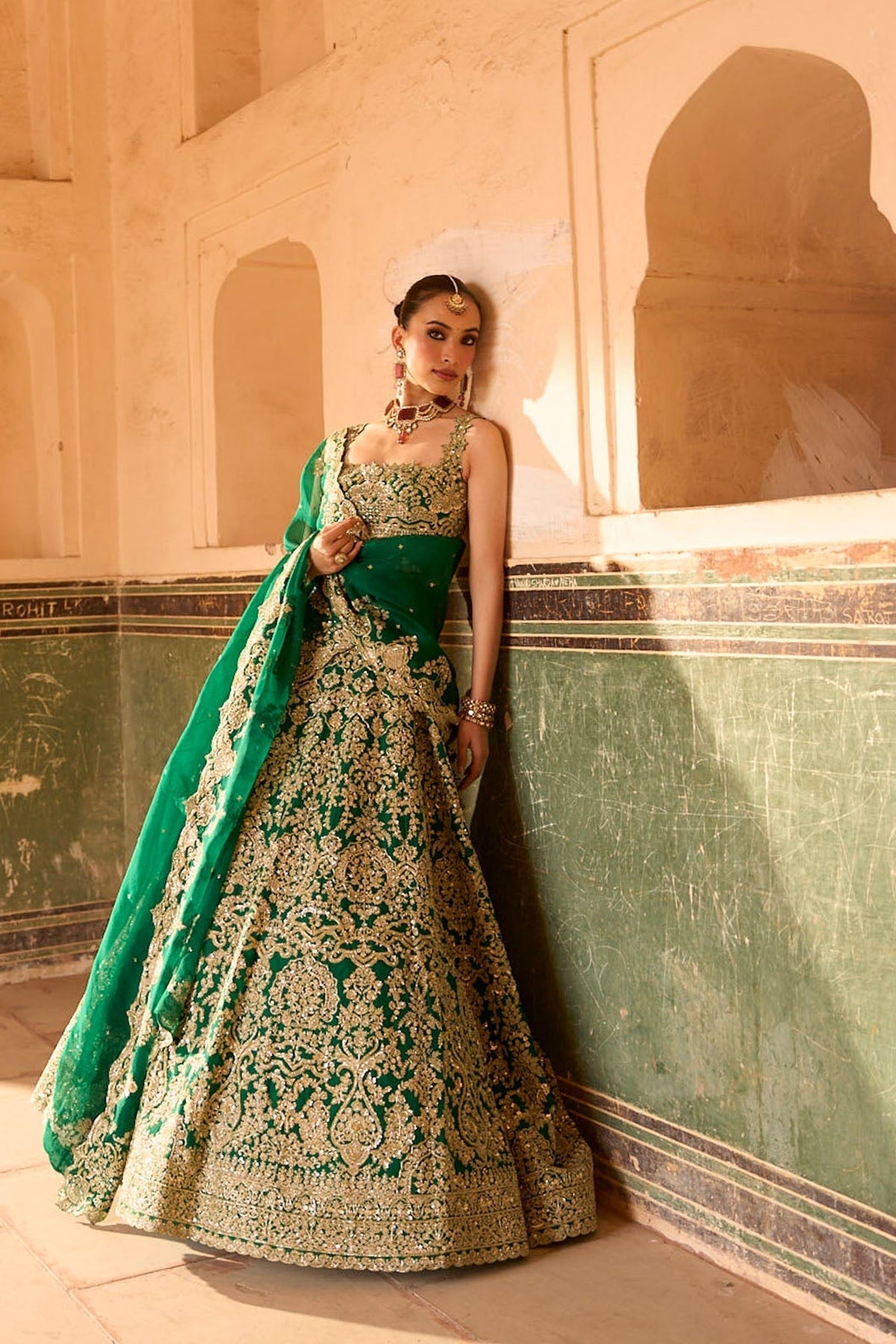 Jade Lehenga Set