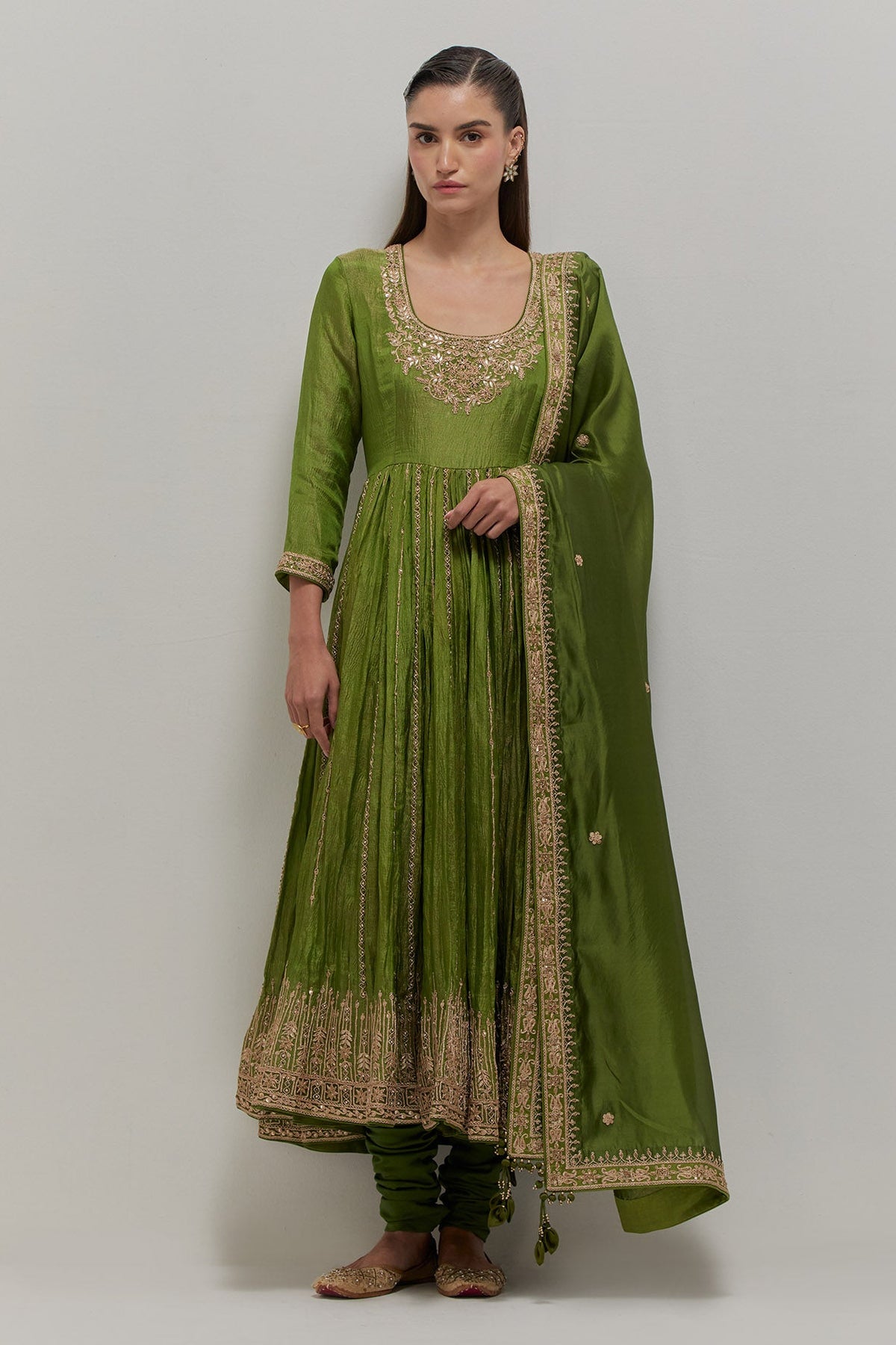 Kacha Aam Anarkali Set