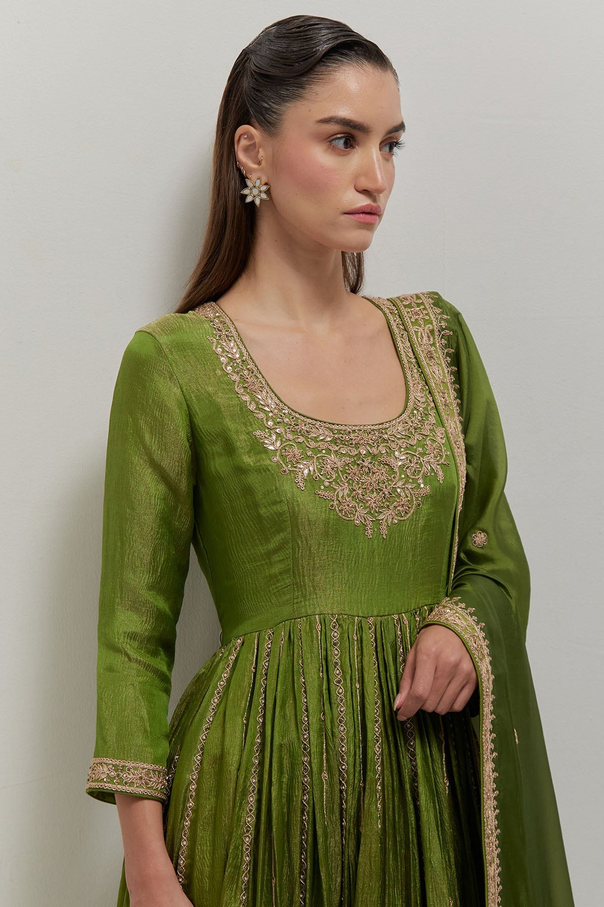 Kacha Aam Anarkali Set