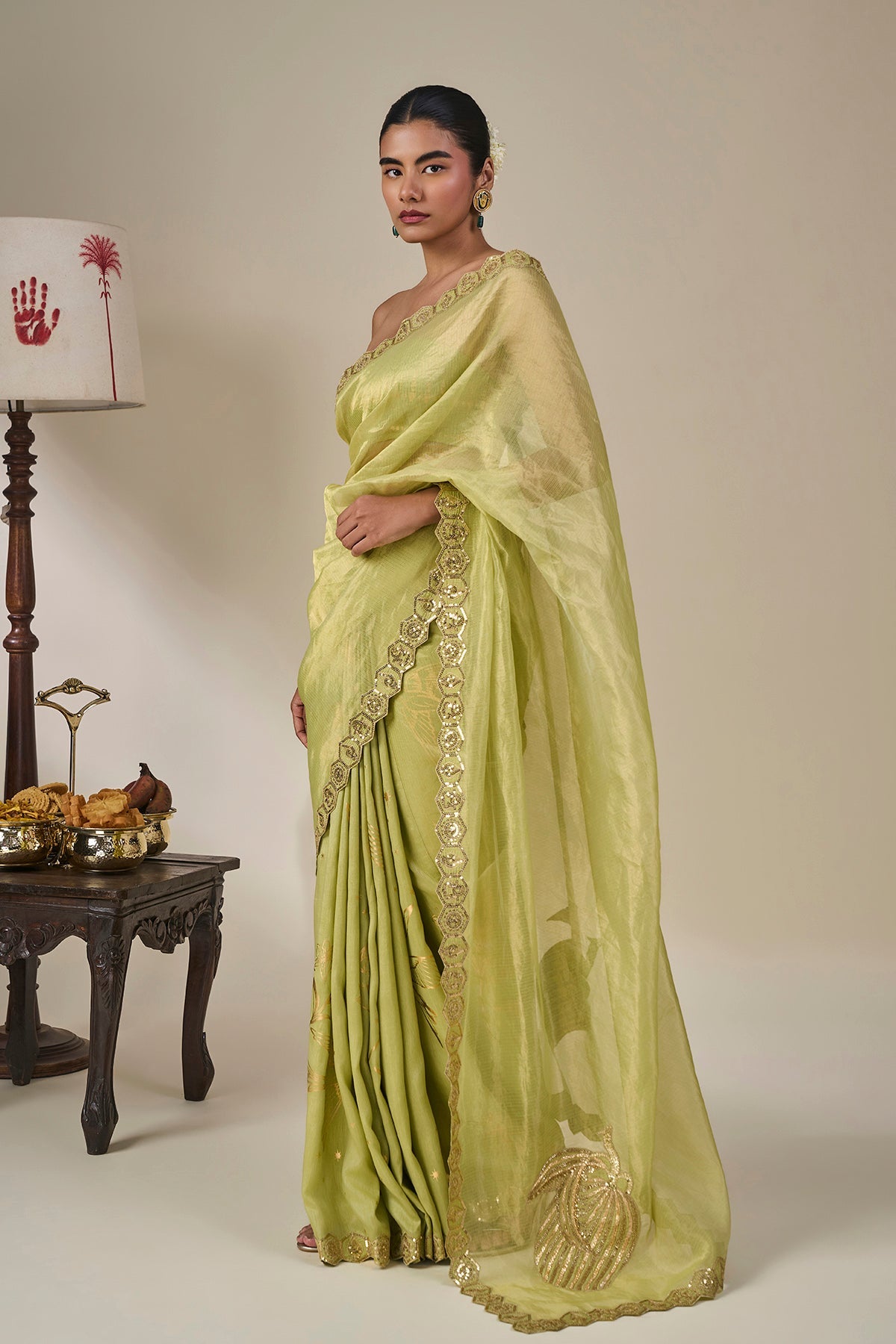 Kachi Keri Cosmic Birdsong Saree