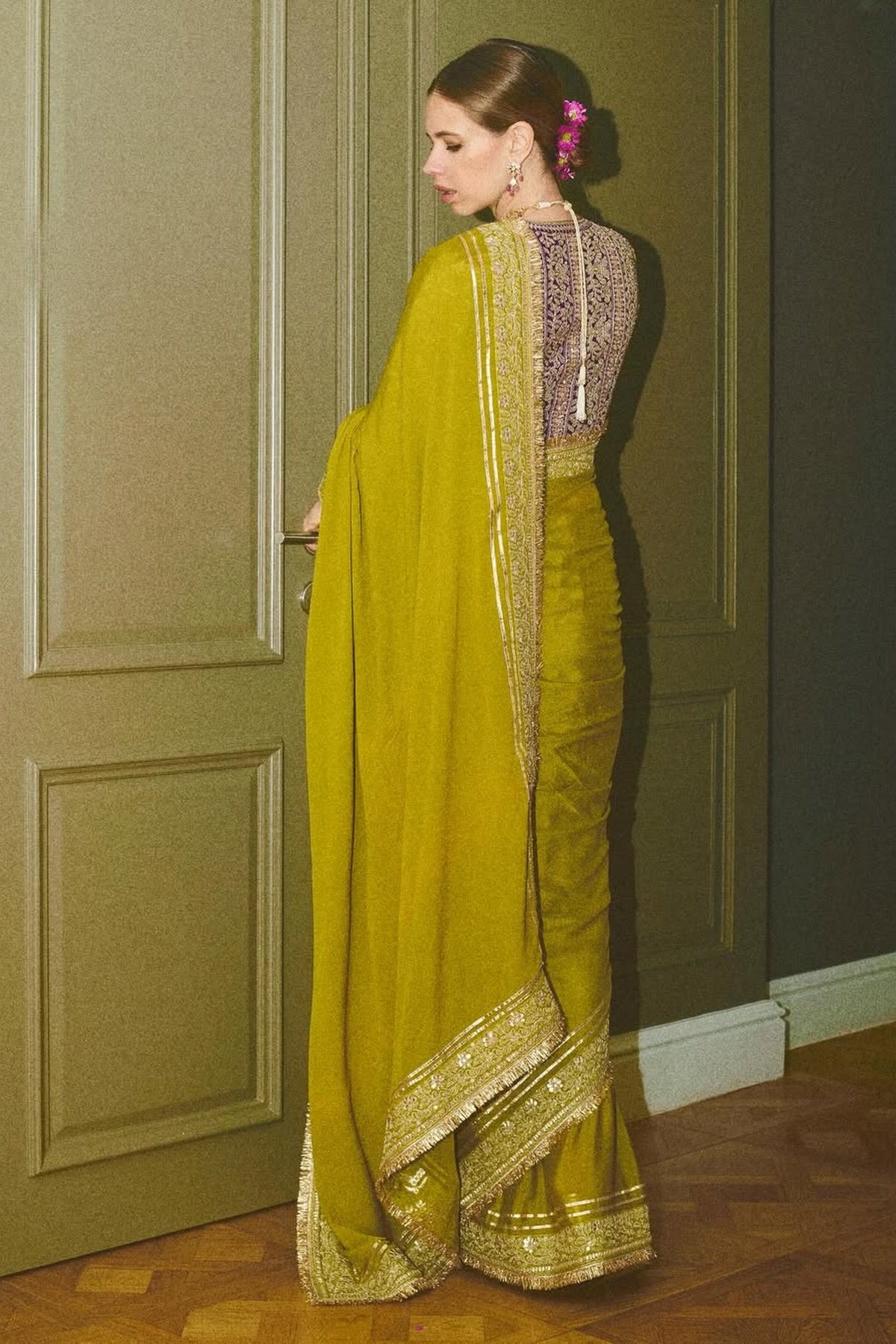 Kalki Koechlin in Nizaam Saree Set