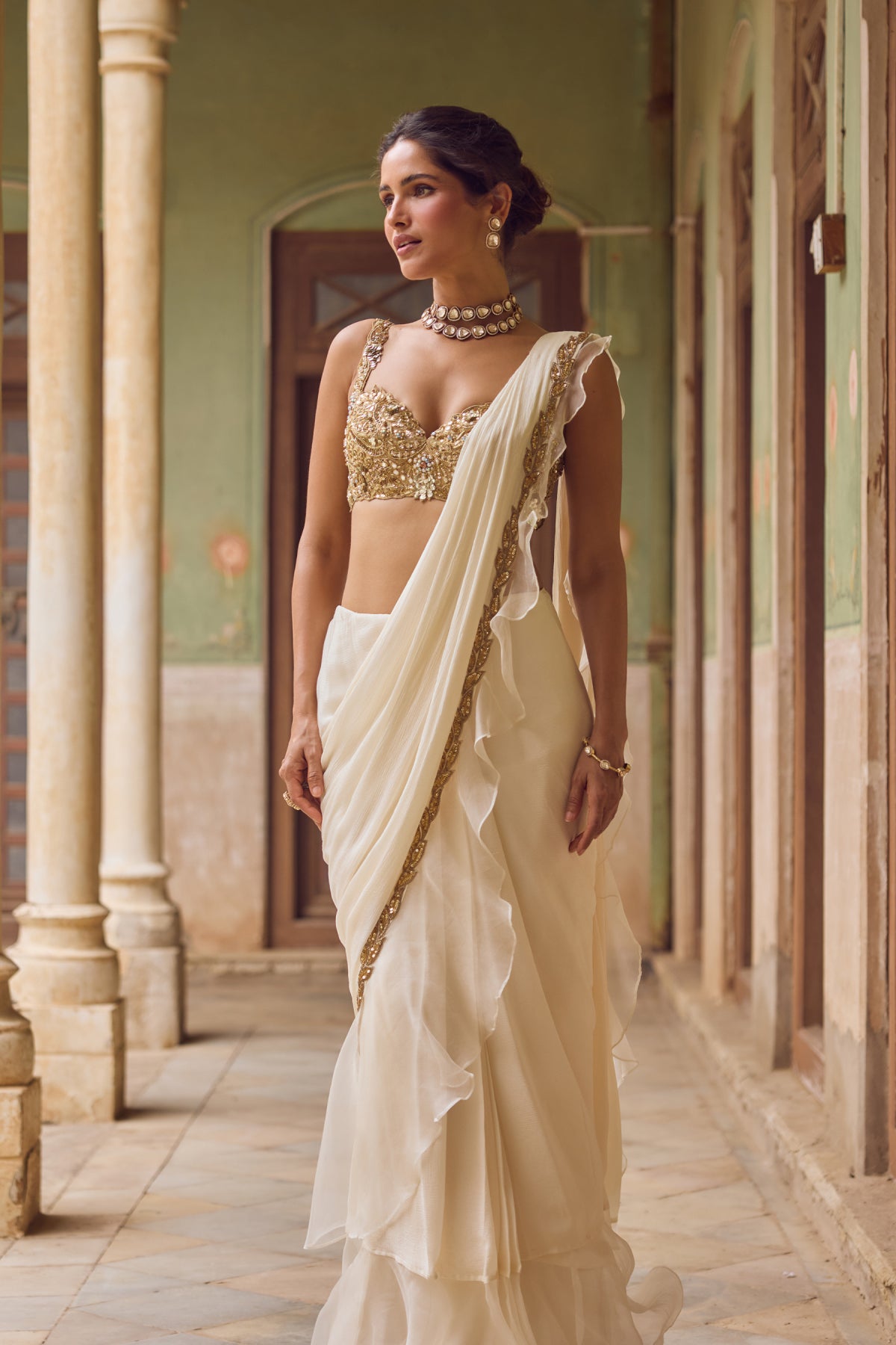 Khwahish Ruffle Saree