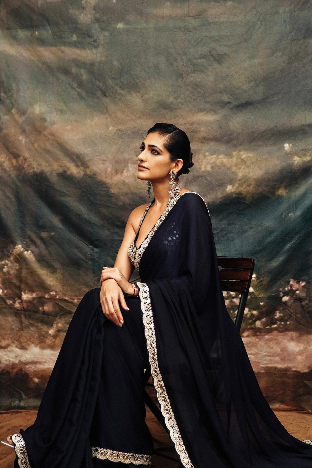 Kubbra Sait In Aradhana Saree
