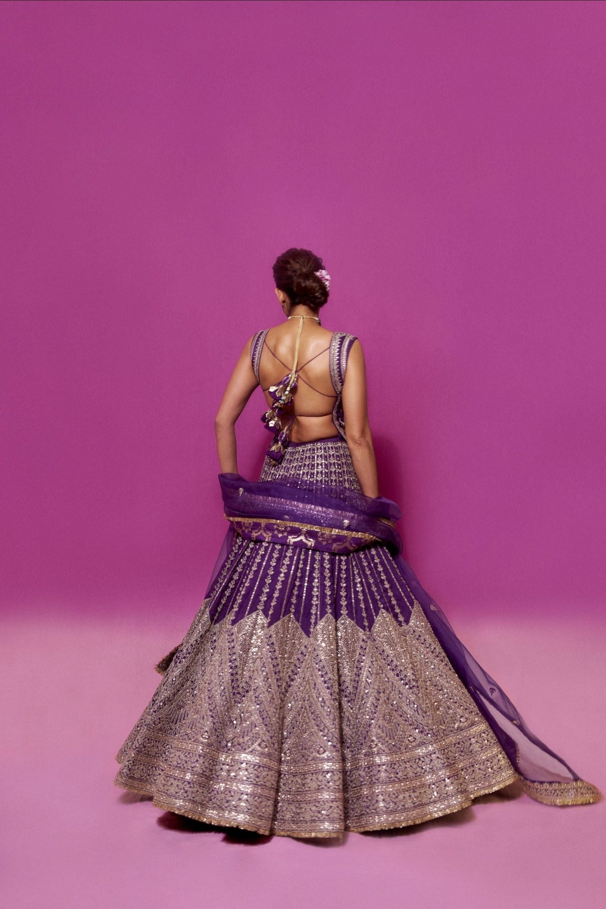 Kubbra sait in Razia Lehenga Set