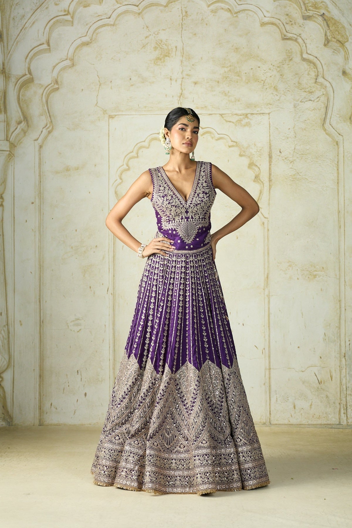 Kubbra sait in Razia Lehenga Set