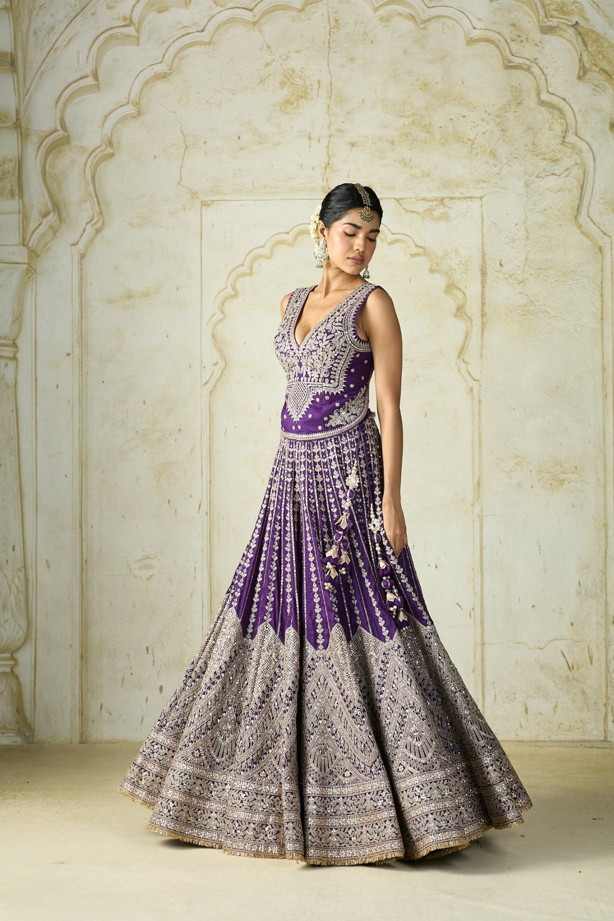 Kubbra sait in Razia Lehenga Set