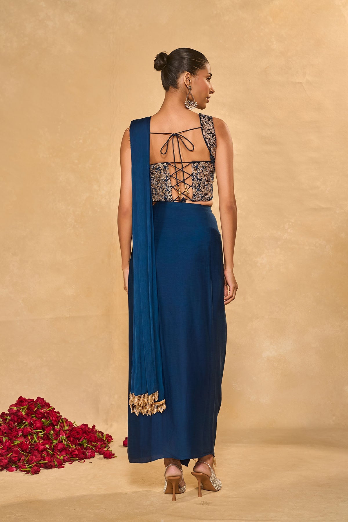 Lekha Slit Saree - Ready to ship