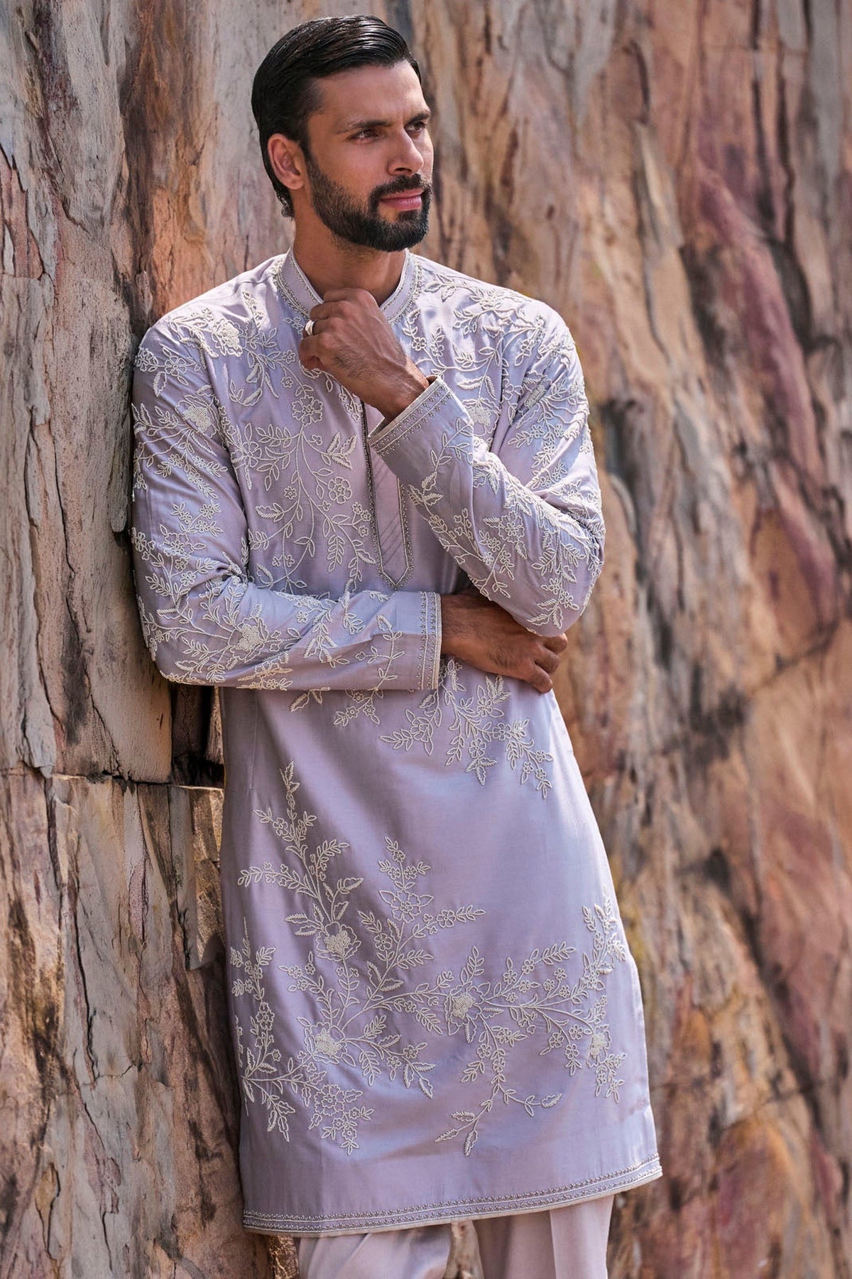 Light Grey Kurta Set