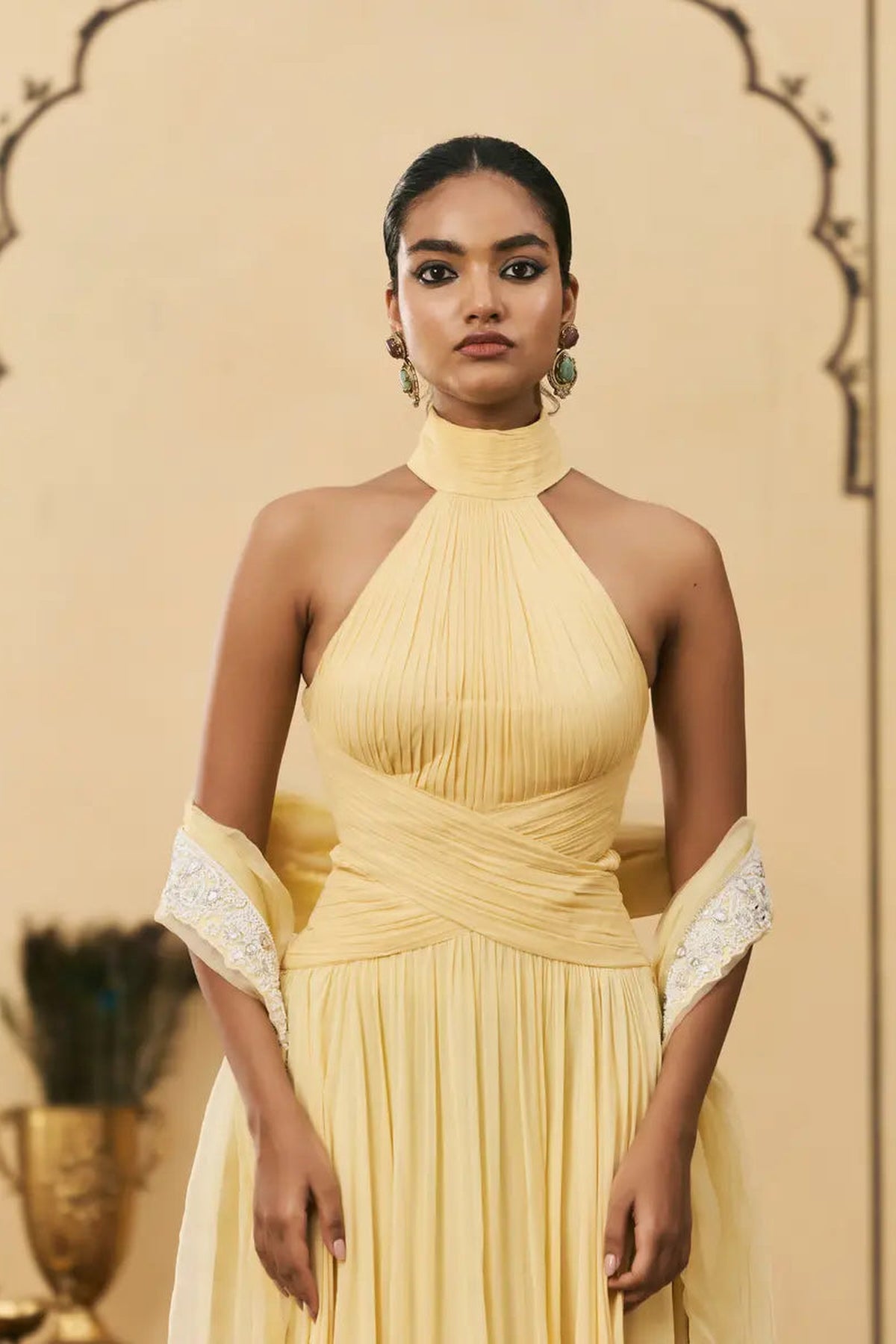 Makhani Georgette Gown Set