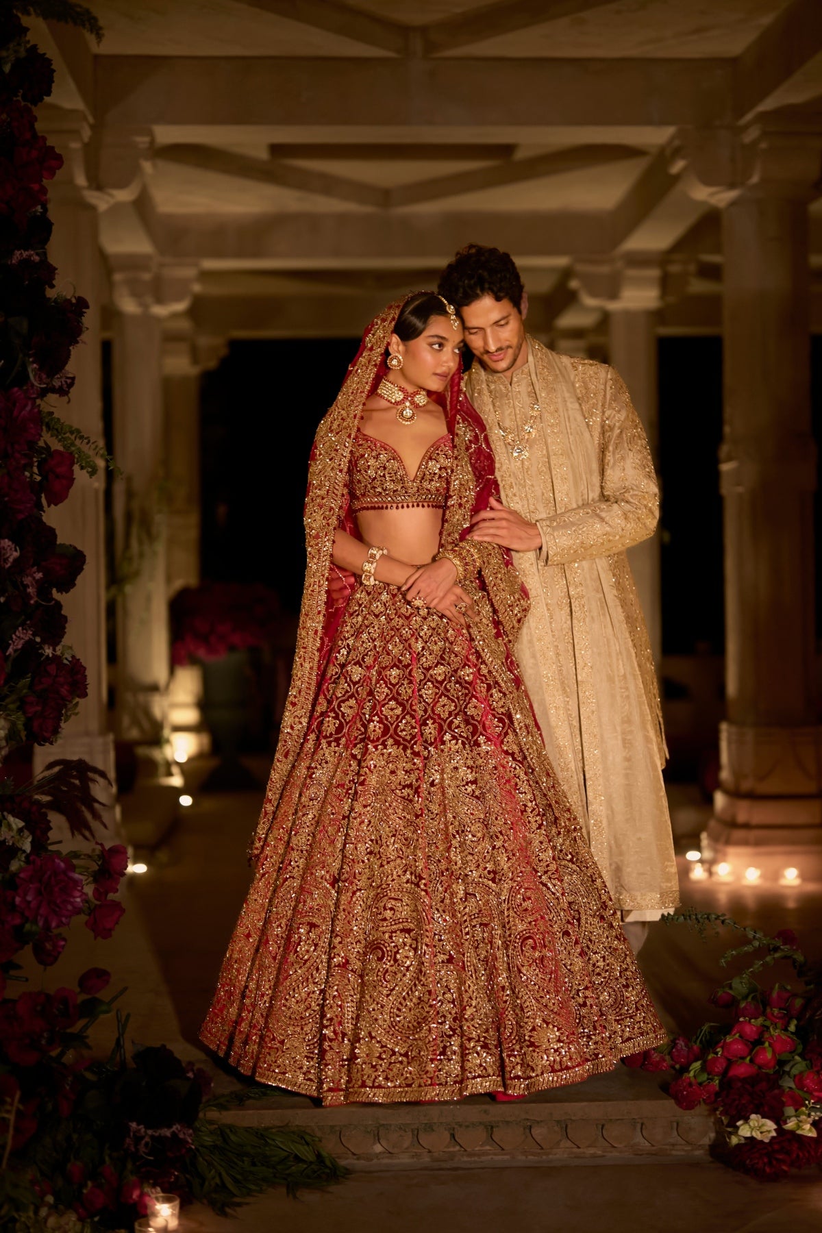 Maroon Zardosi Lehenga Set