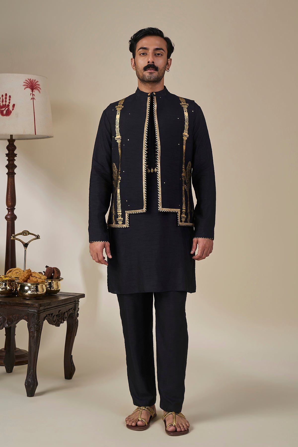 Black Malabar Grove Bandi Set