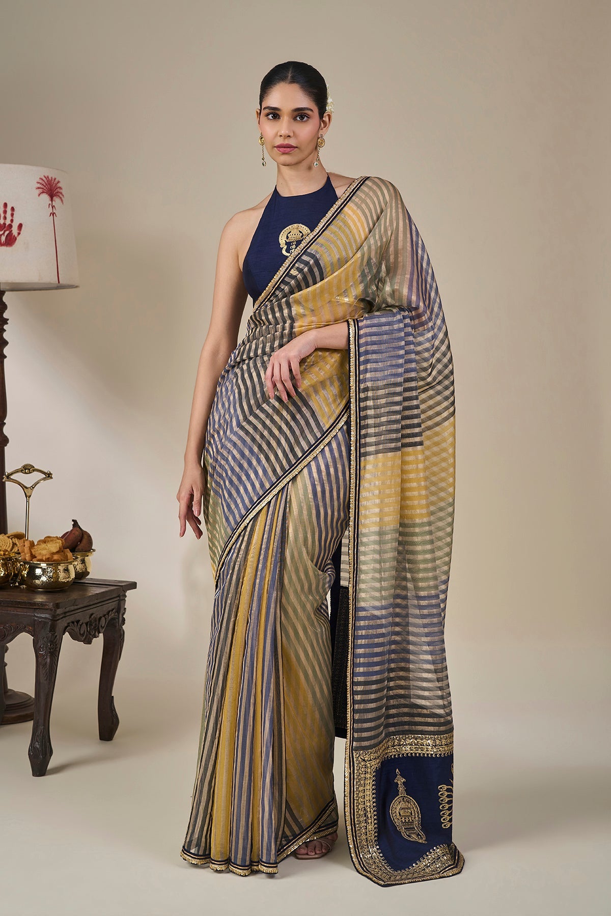 Alleppey Stripe Masque Saree