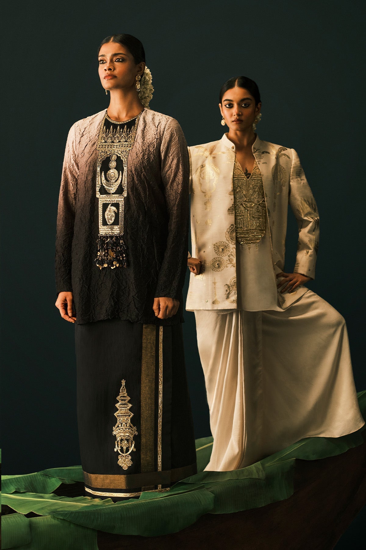 Black Ombre Kathakali Tales Fusion Set