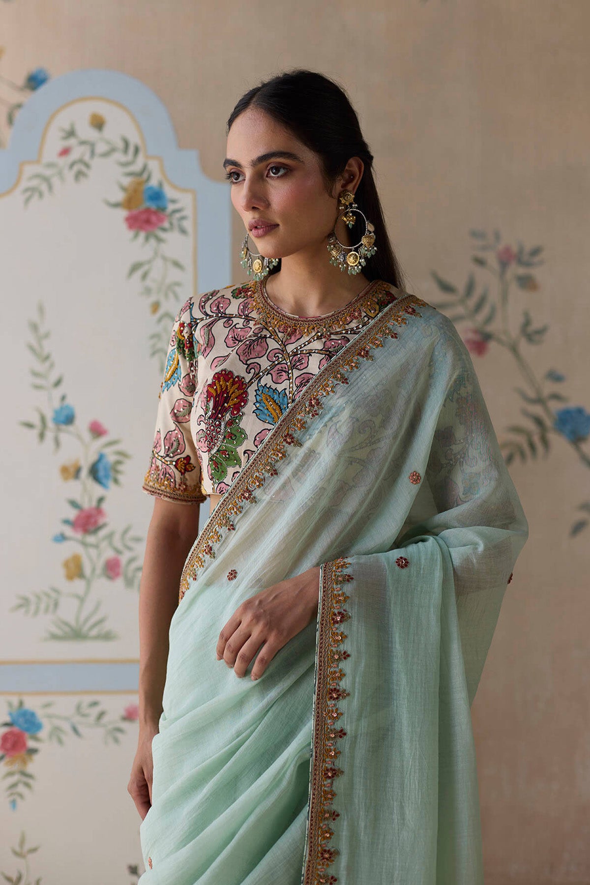 Mint – Kalamakari Saree