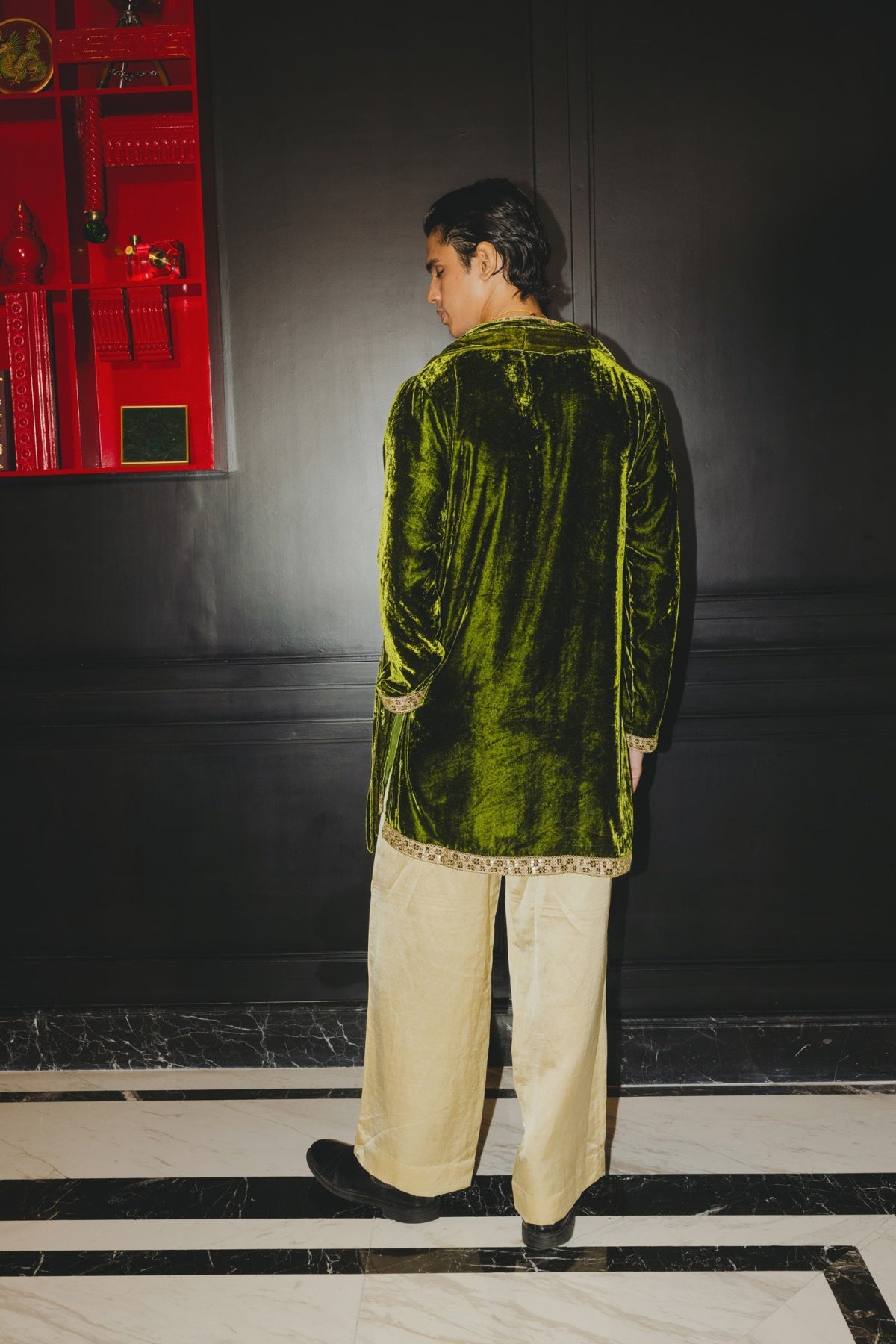 Moh Velvet Kurta set