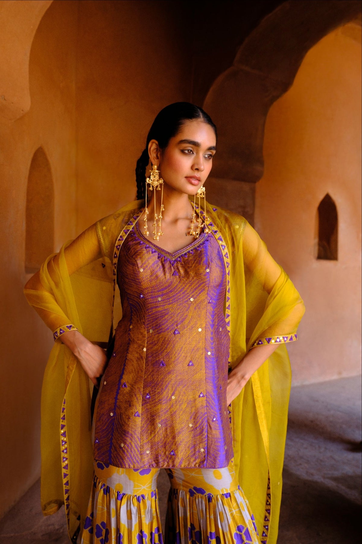 Navya sharara set