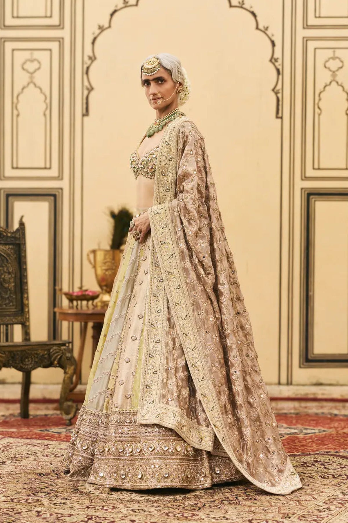 Pallavi Tissue Brocade Lehenga Set