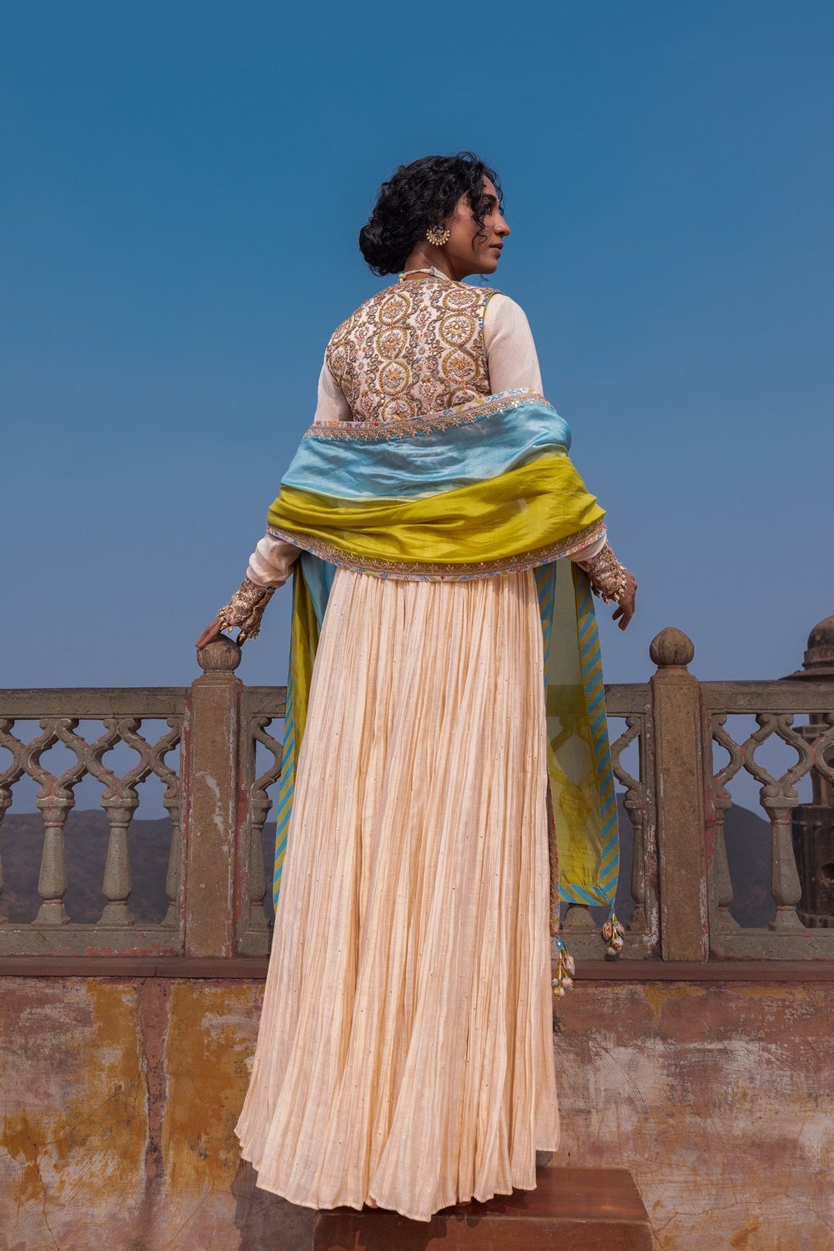 Buttercup Anarkali Koti Set