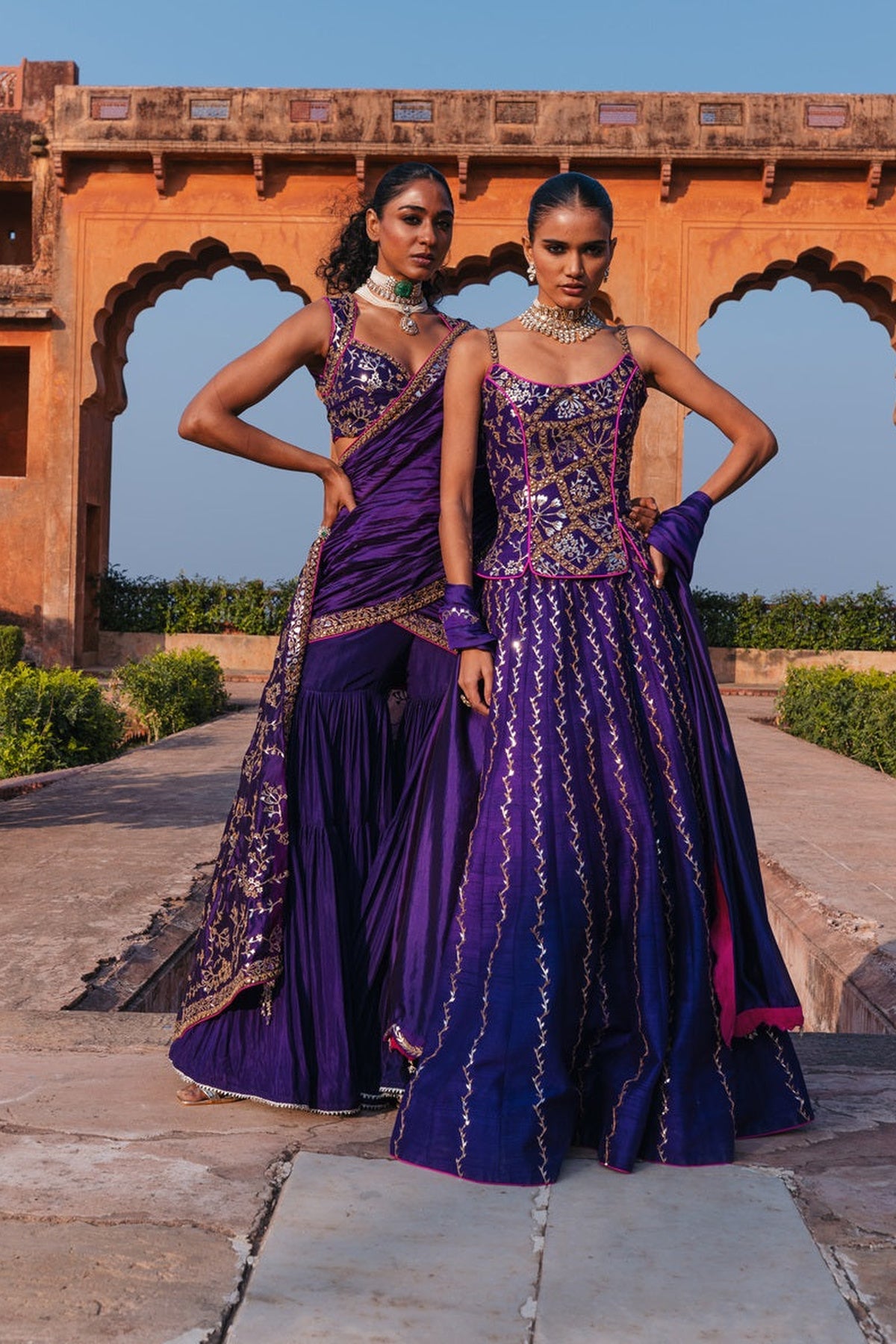 Baingani Chadi Lehenga Set