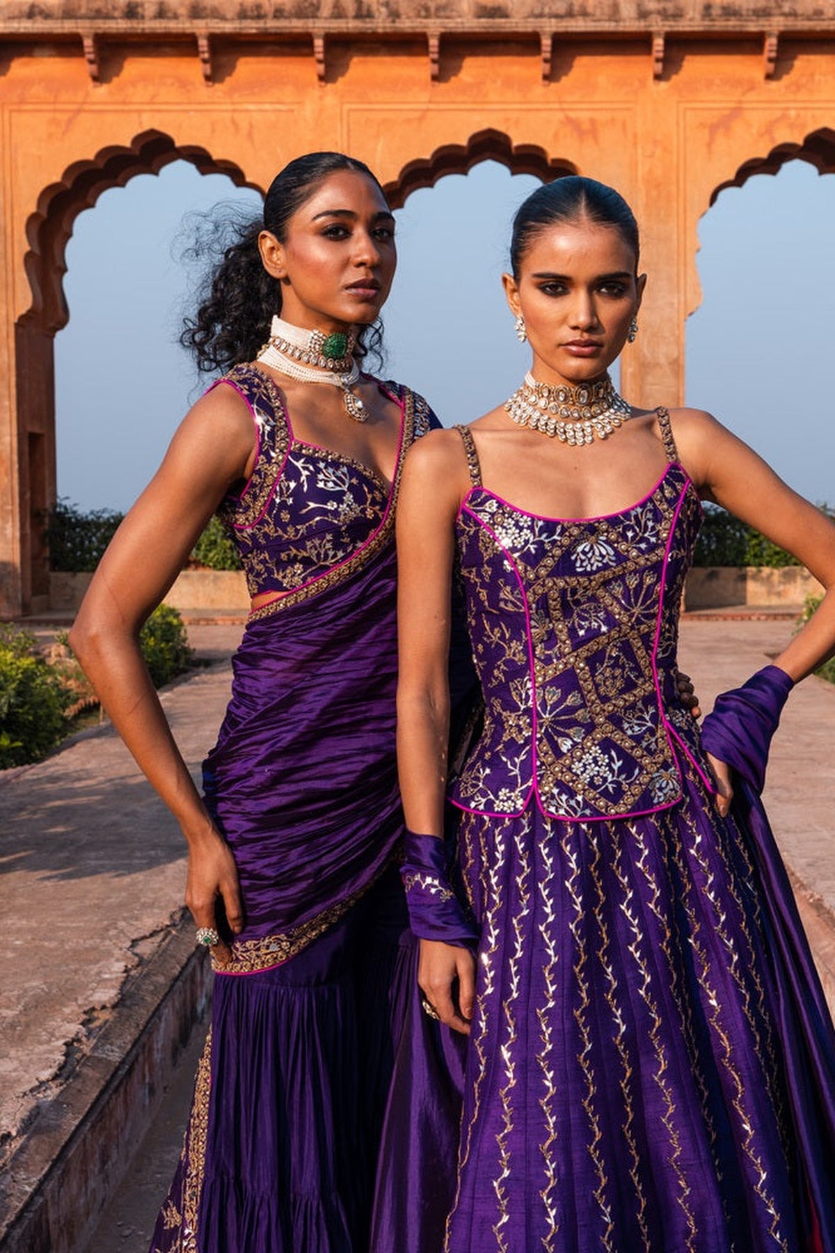 Baingani Chadi Lehenga Set