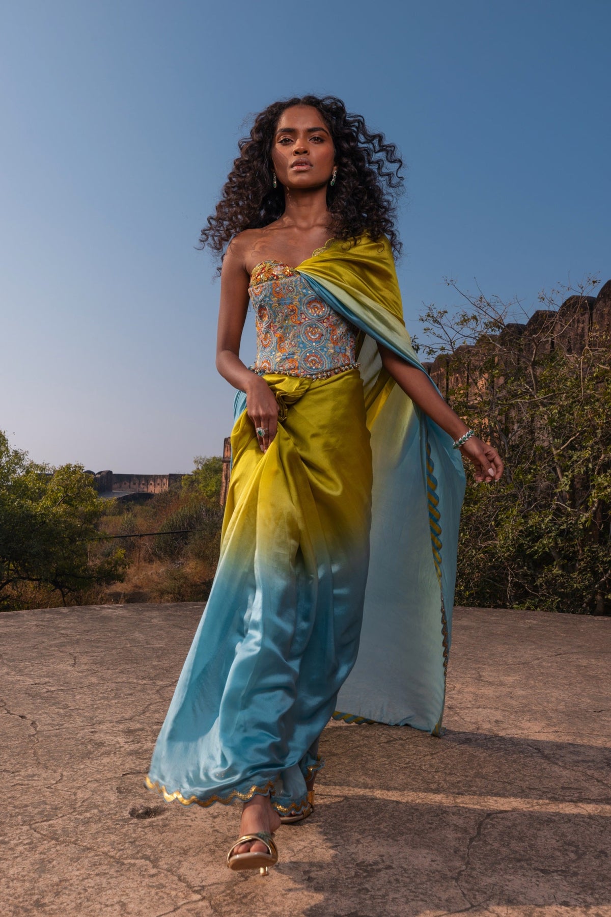 The Corset Saree