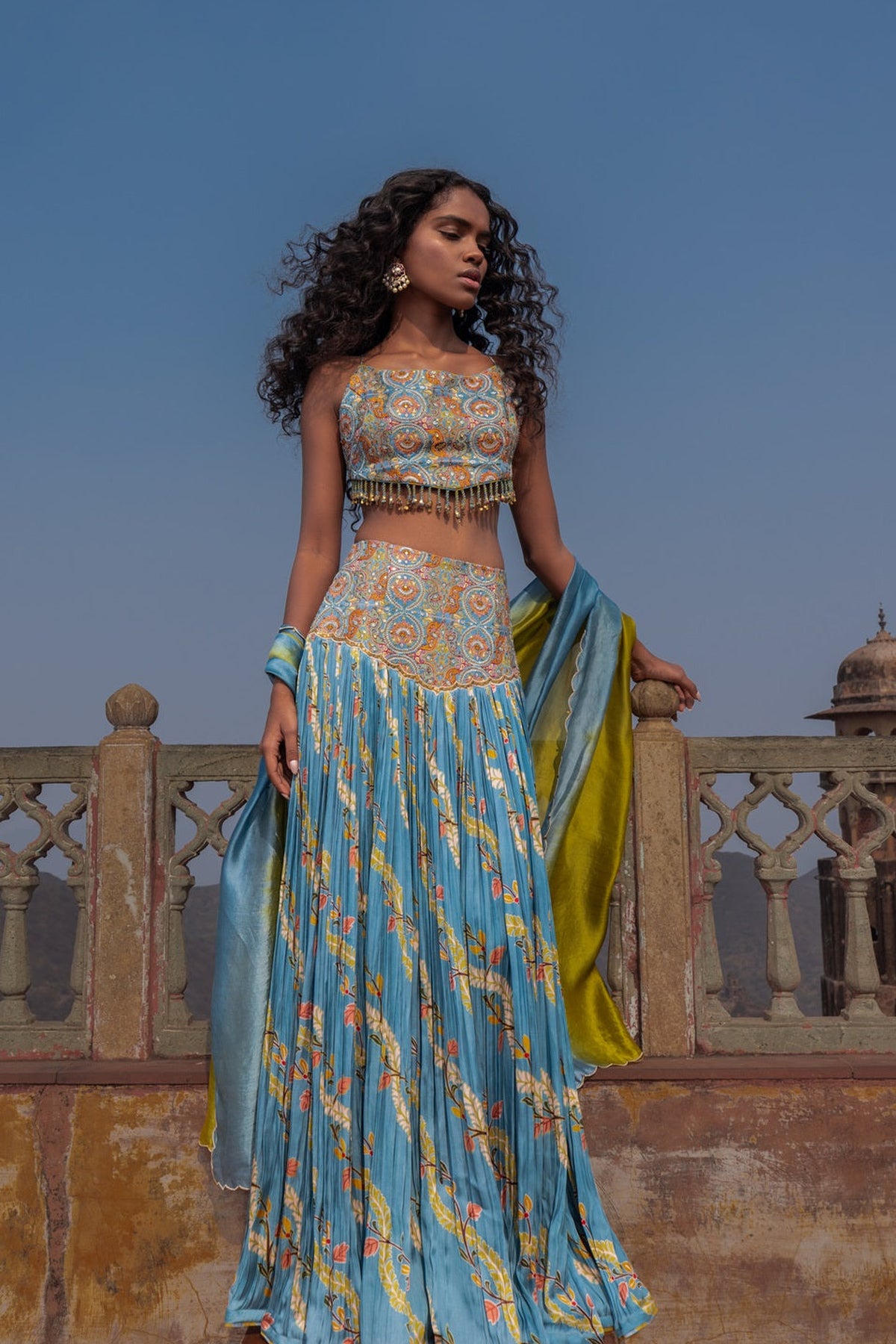 Allure Tassel Top And Skirt