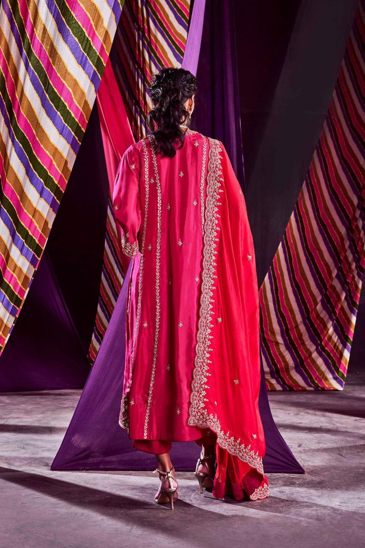 Rani Pink Kurta Set
