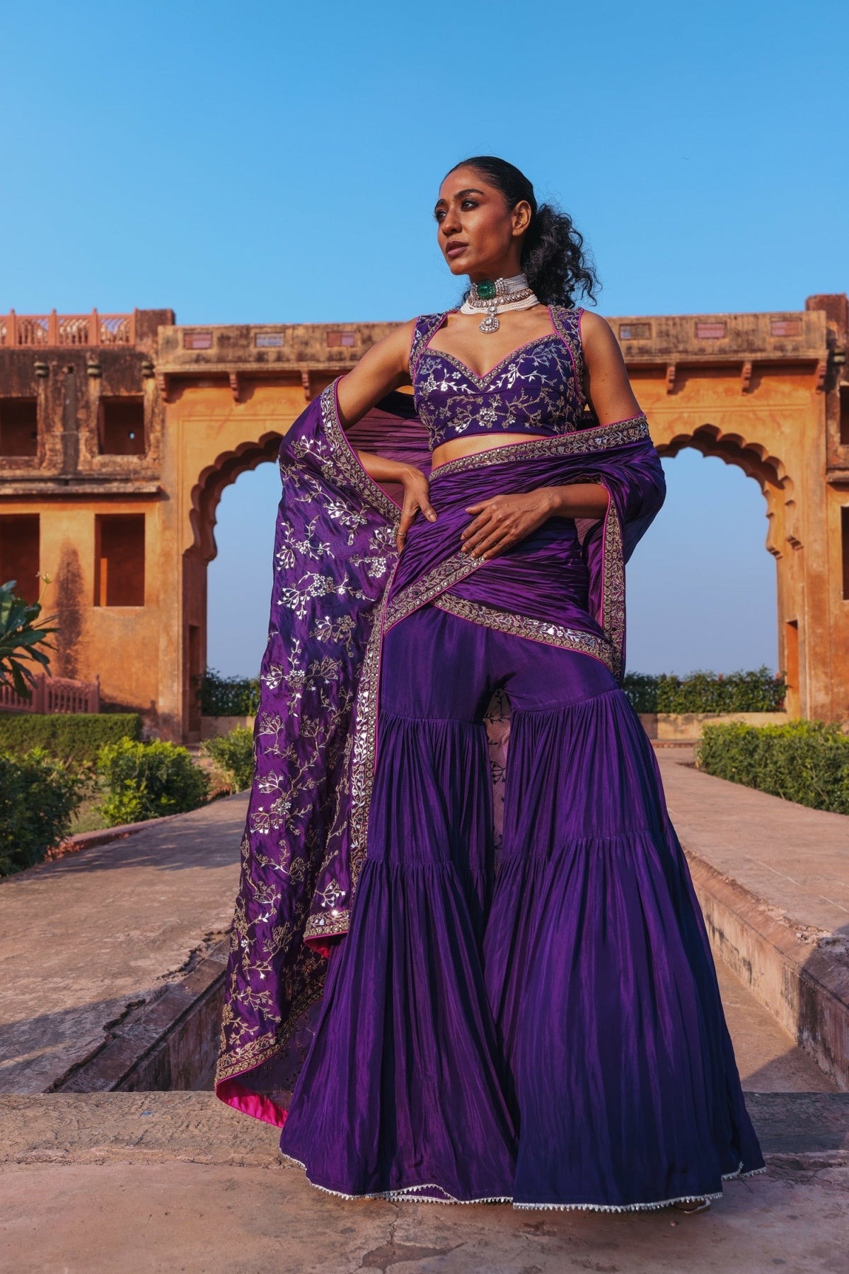 The Gharara Saree Set