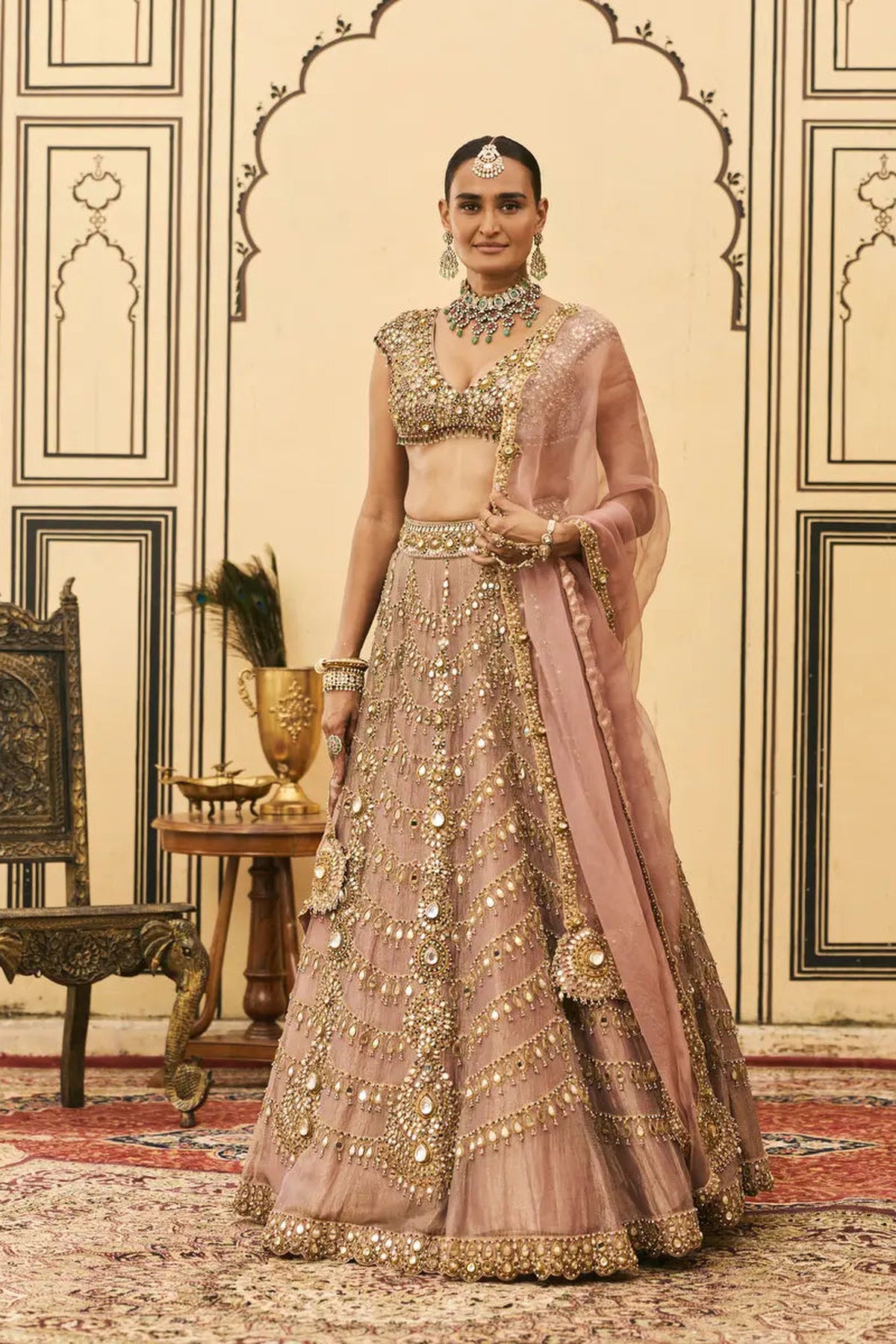 Raani Haar Tissue Lehenga Set