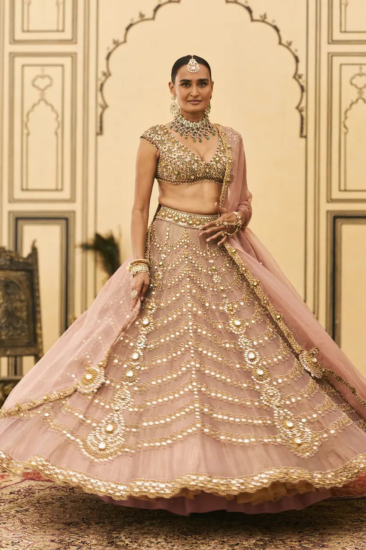 Raani Haar Tissue Lehenga Set