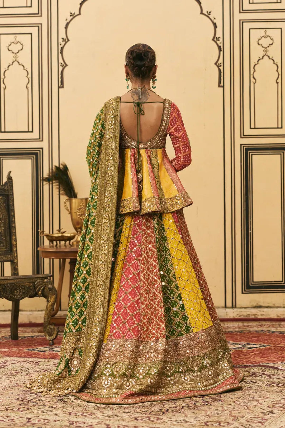 Rangeen Bandhani Lehenga Set