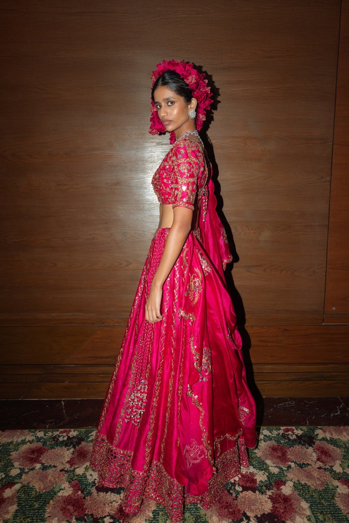 Raspberry Lehenga set