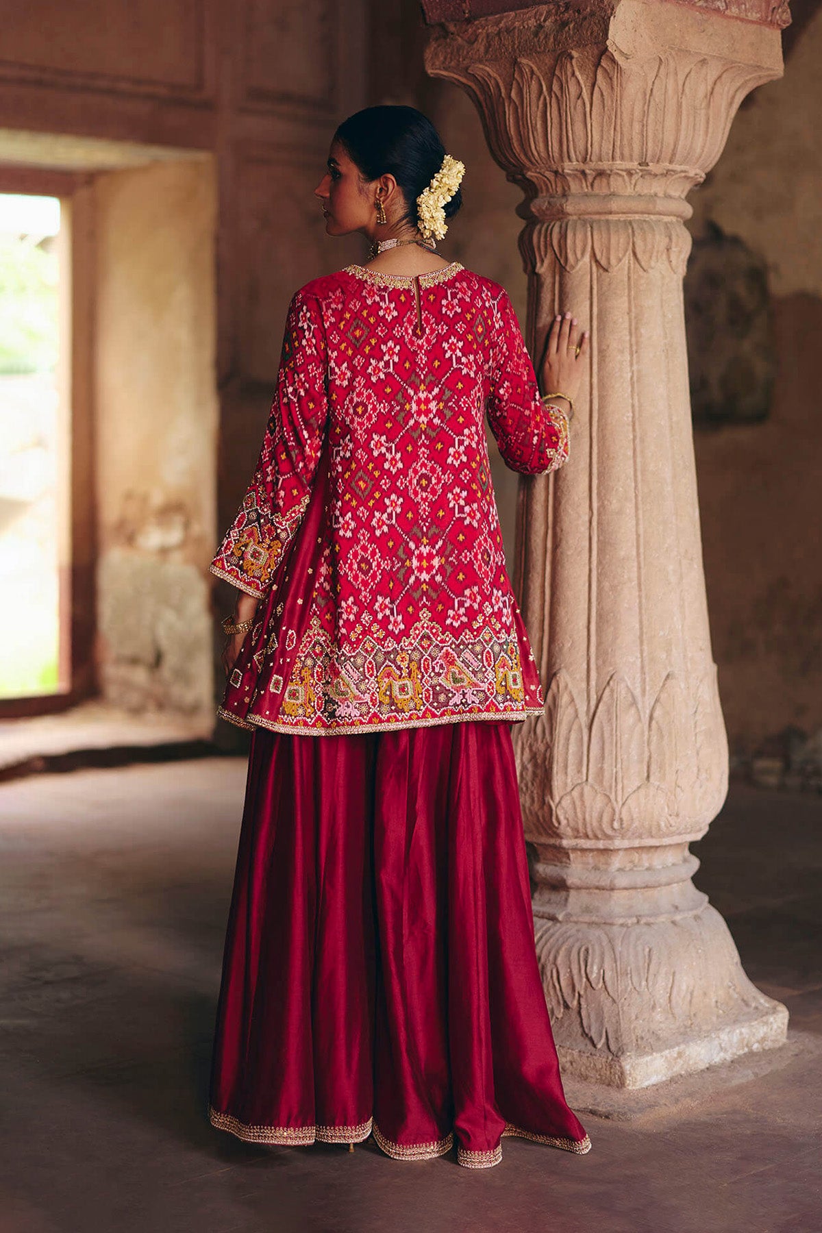 Red Patola Kurta – Sharara