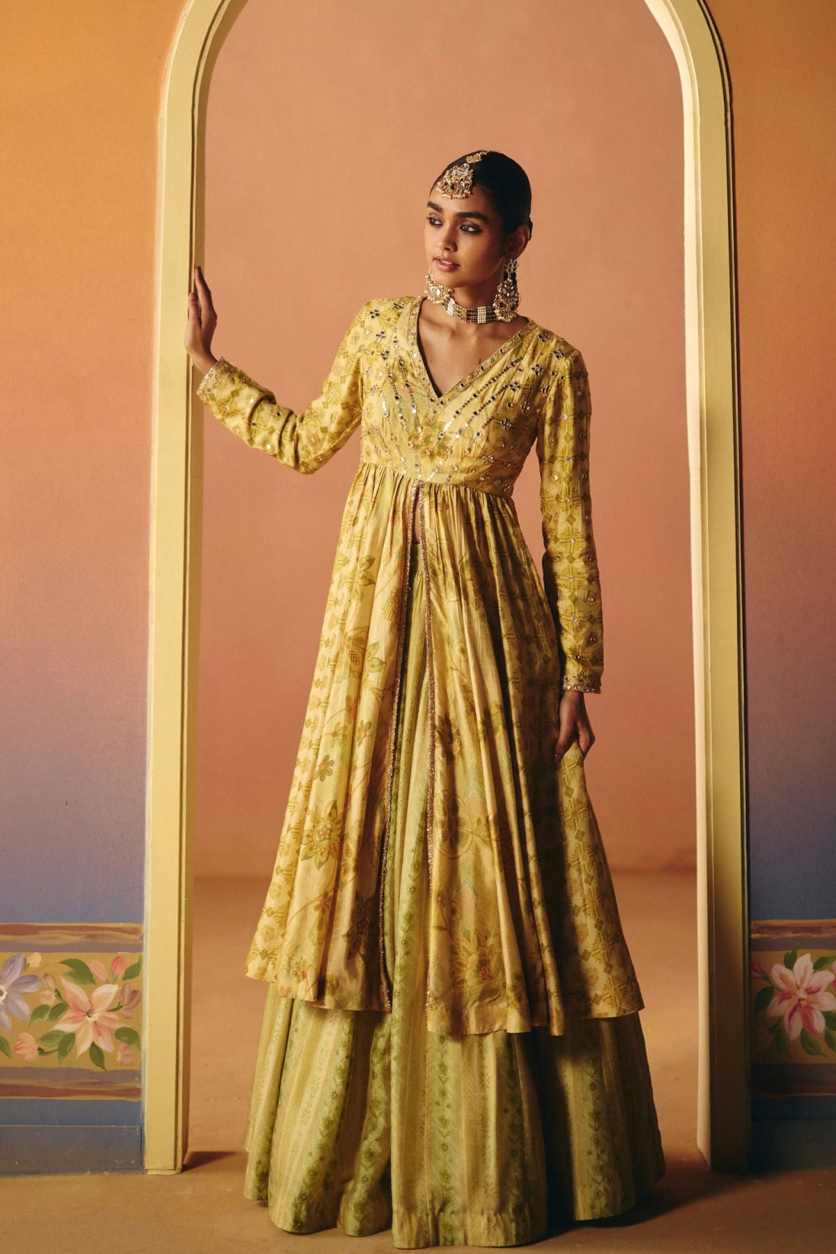 Reet lehenga set